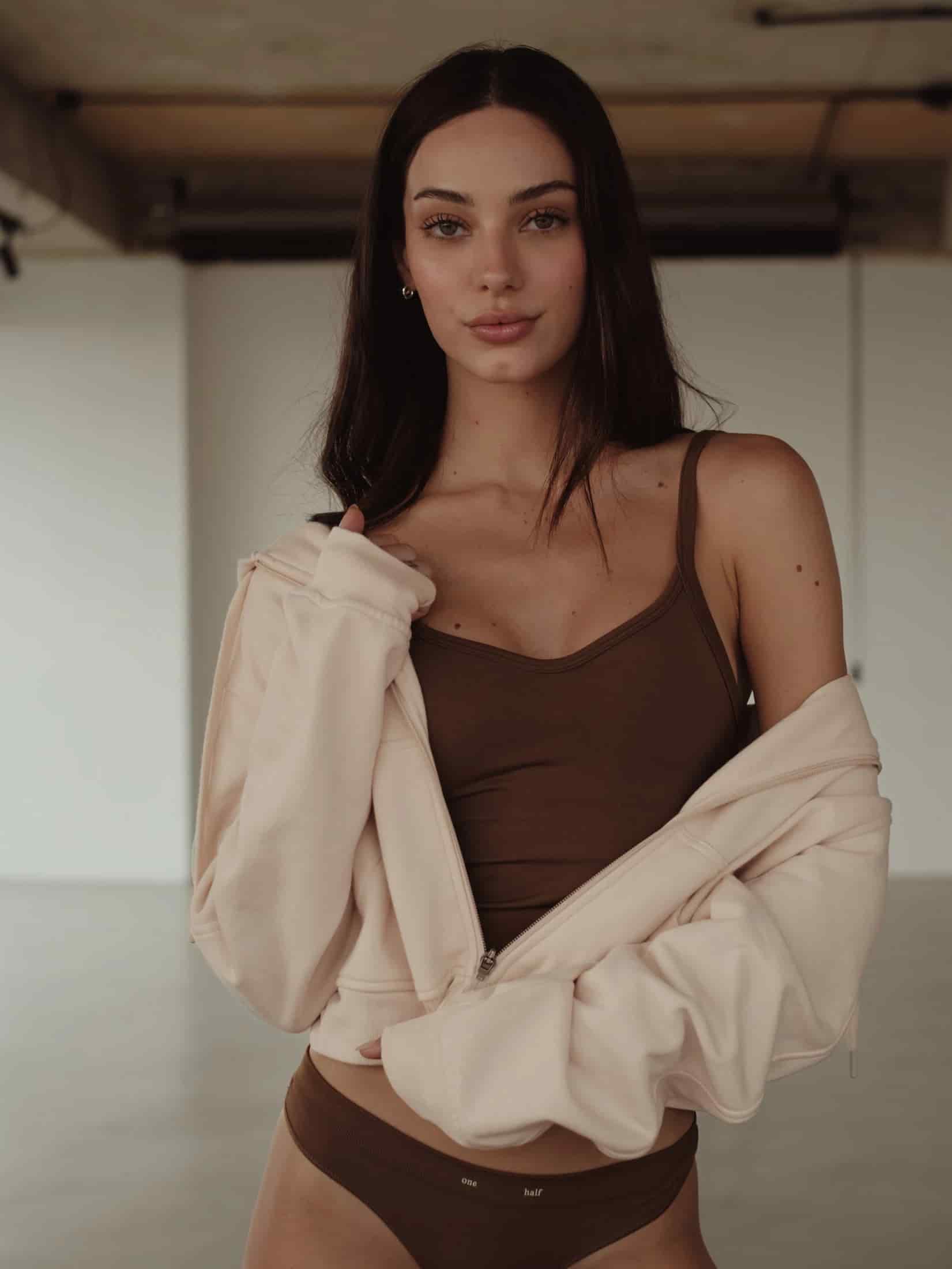 SOFT SEAMLESS TANK TOP - SEPIA - miniatura 7