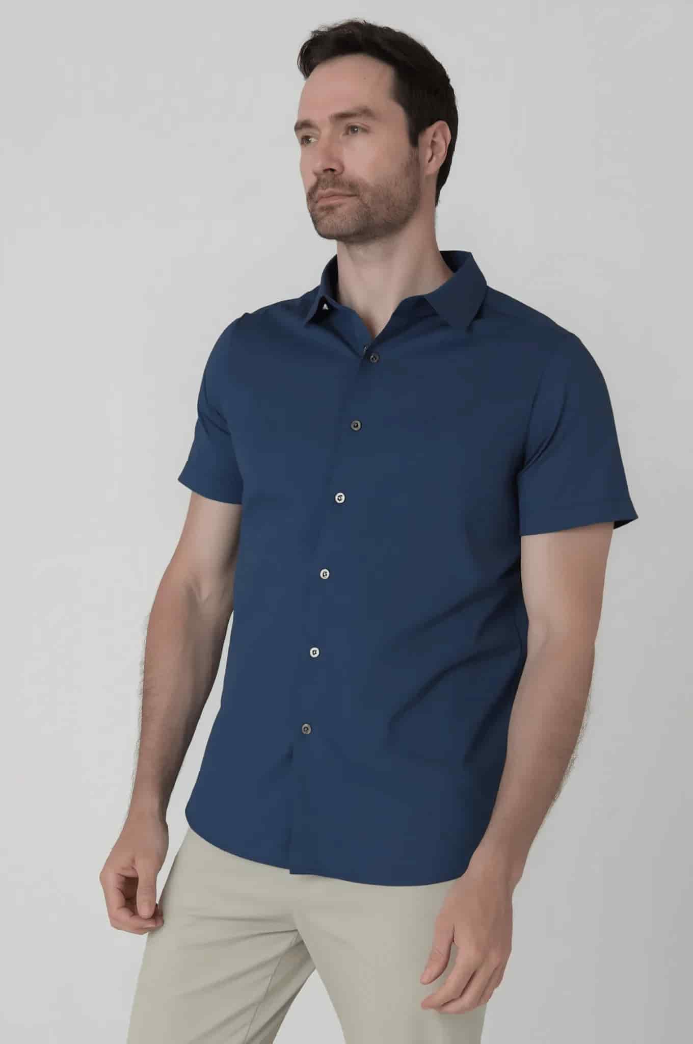 Camisa manga corta parta hombre Jon Sonen 027224045 - miniatura 2