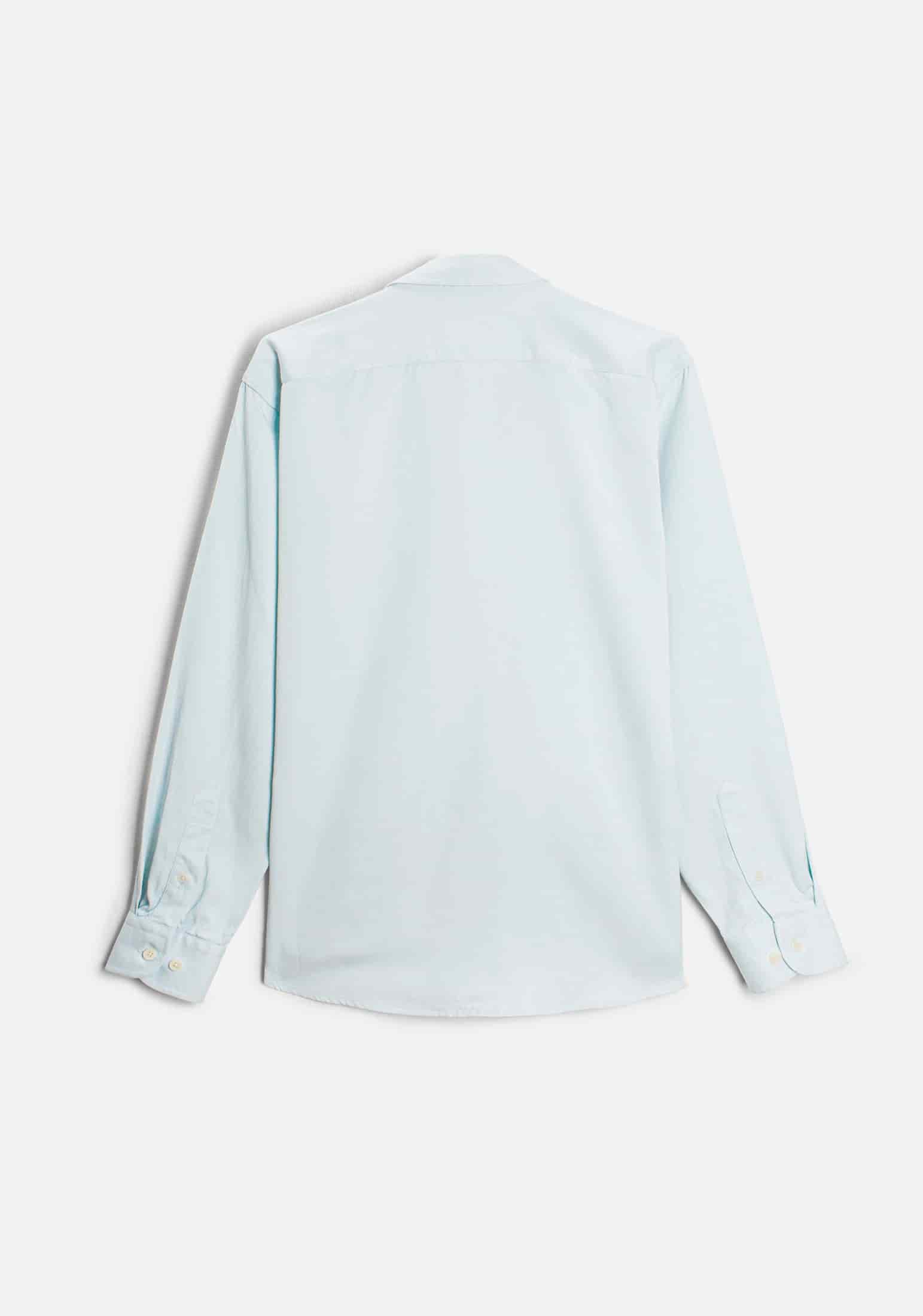 Camisa H CI Hamilton Tencel Azul Claro - miniatura 4