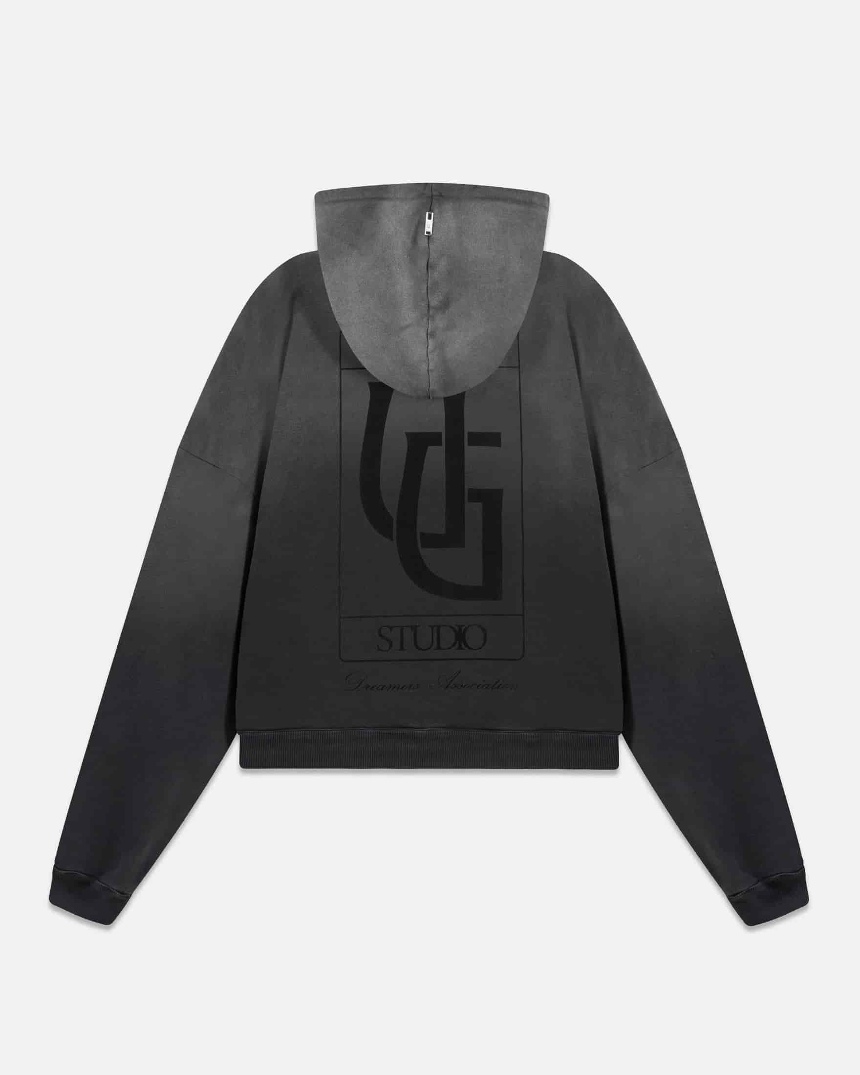 Hoodie Line UG Frame Boxy Fit Faded Black - miniatura 1