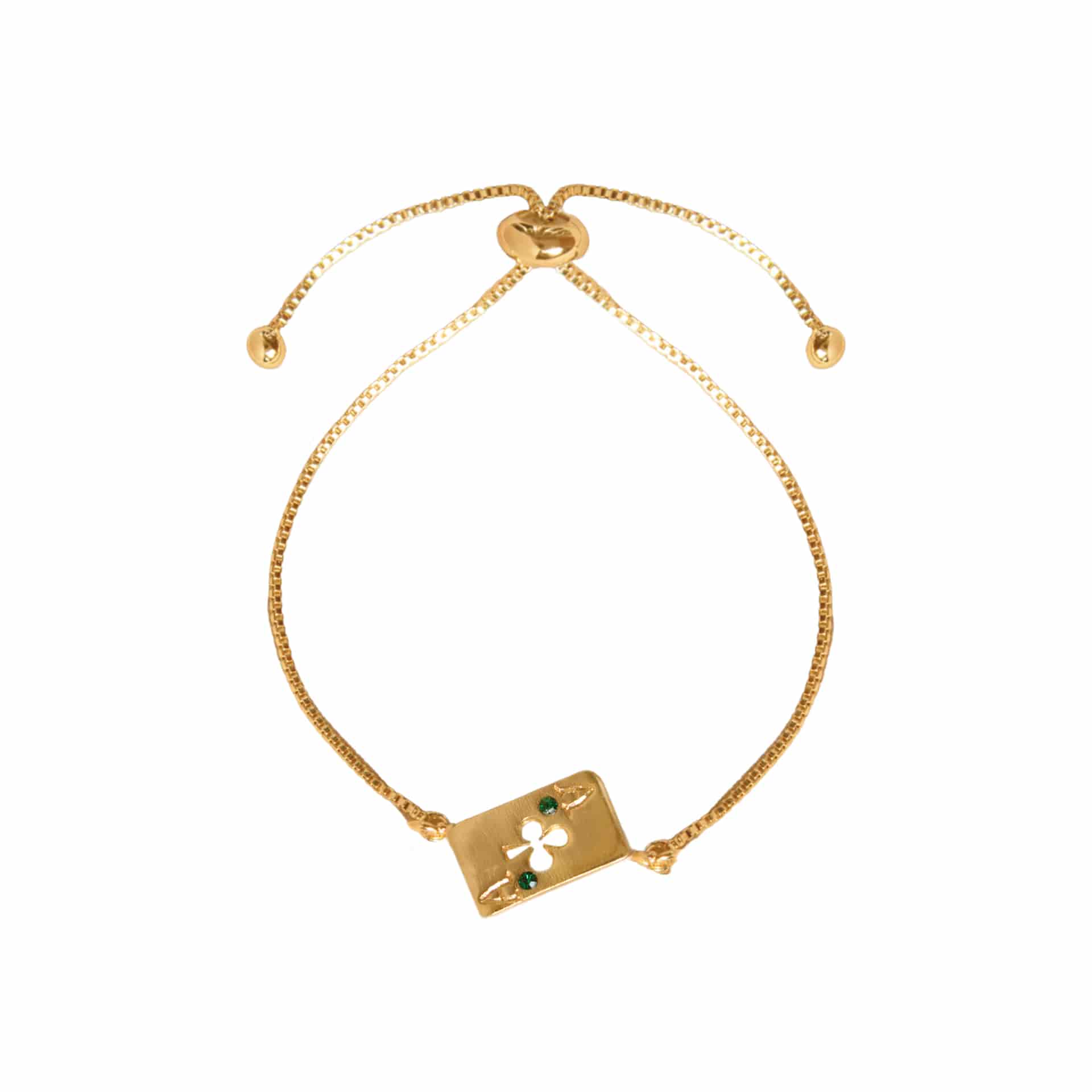 PULSERA MEDIA PETAL LUCK - miniatura 1