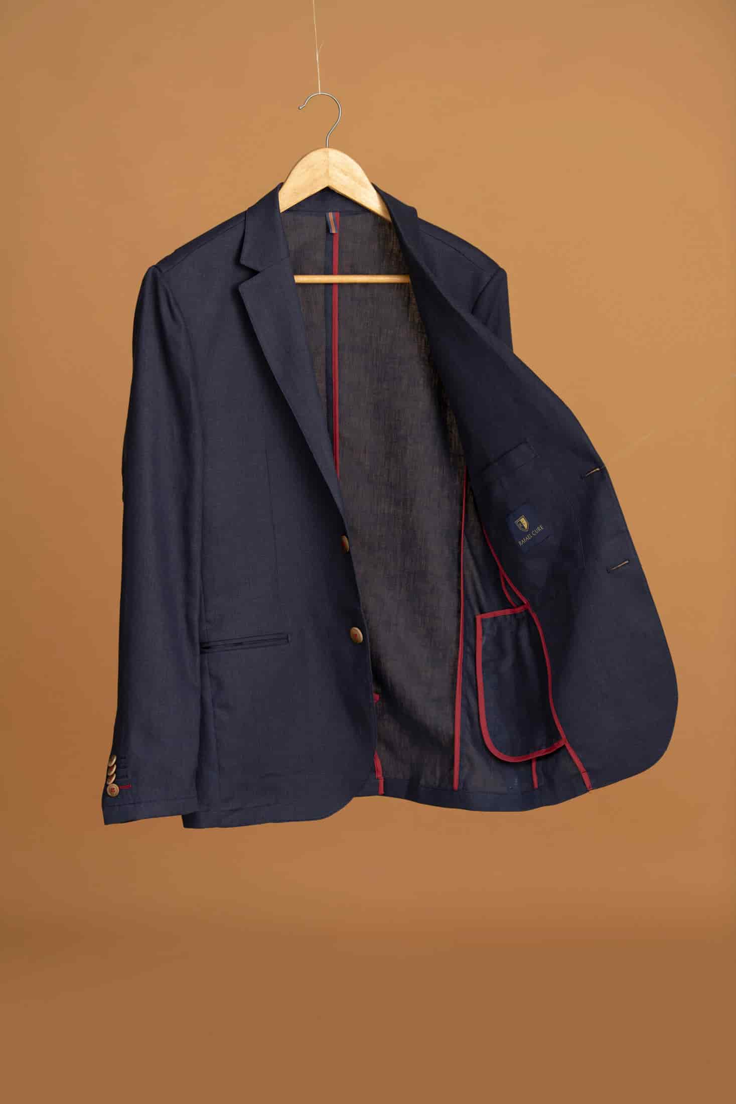 Blazer Vento Lino Azul Navy - miniatura 9