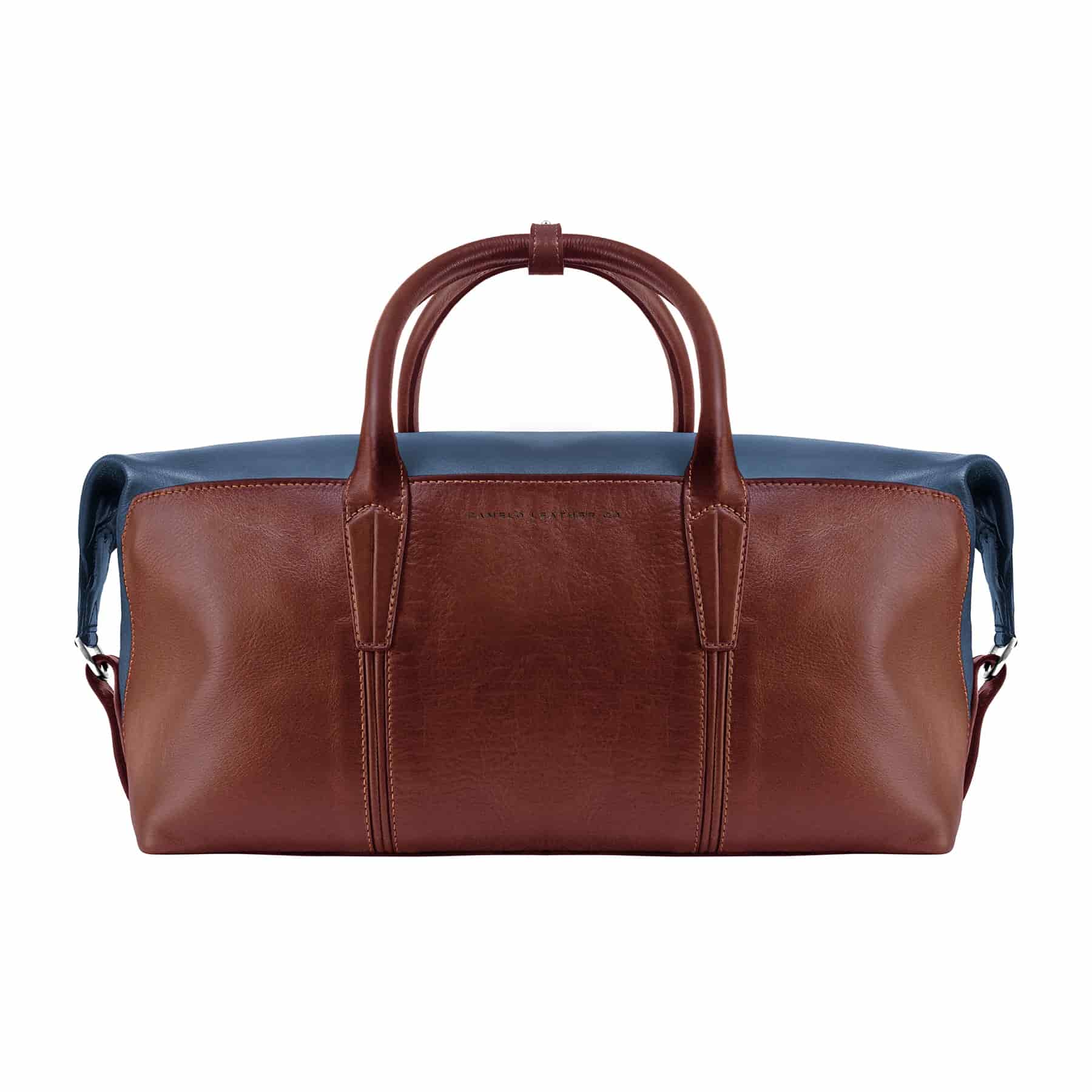Heritage Holdall Blue and Pull Up Cognac - miniatura 1