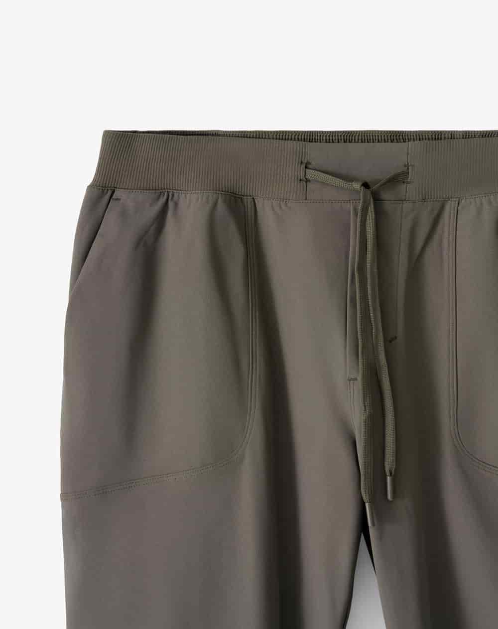Jogger relaxed tiro medio café hombre - miniatura 2