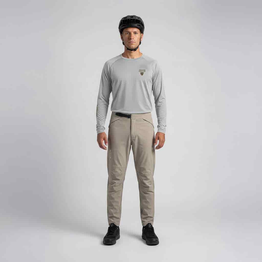 COMBO | Jersey FGTV Manga Larga Off White | Pantalón Fugitiva Alpha - Arena - miniatura 1