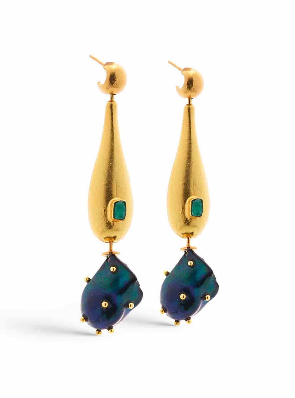 Bossa Noir Drop Earrings - miniatura 1