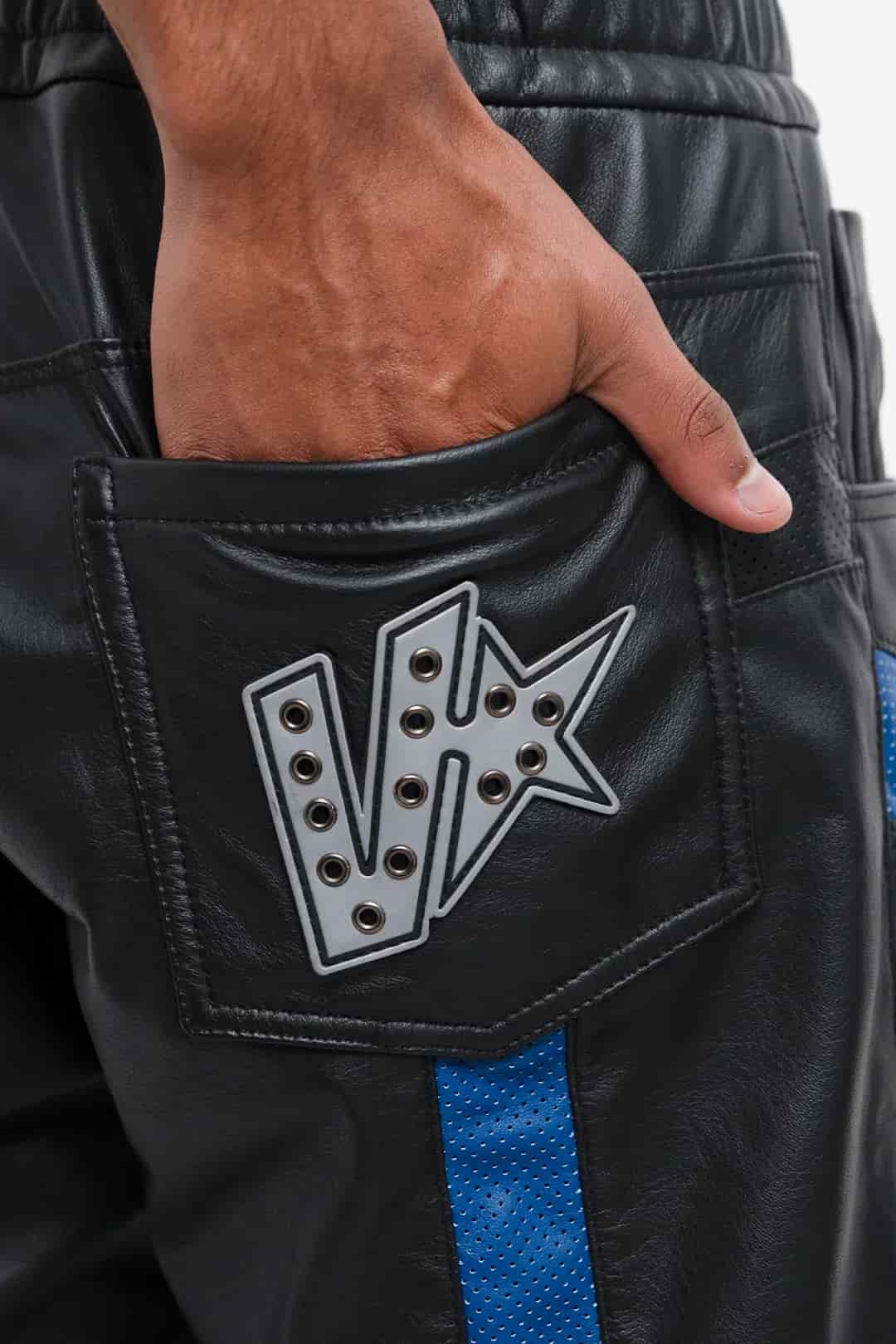 VENENO PANTALON CUERO BIKER GO FASTER - miniatura 4