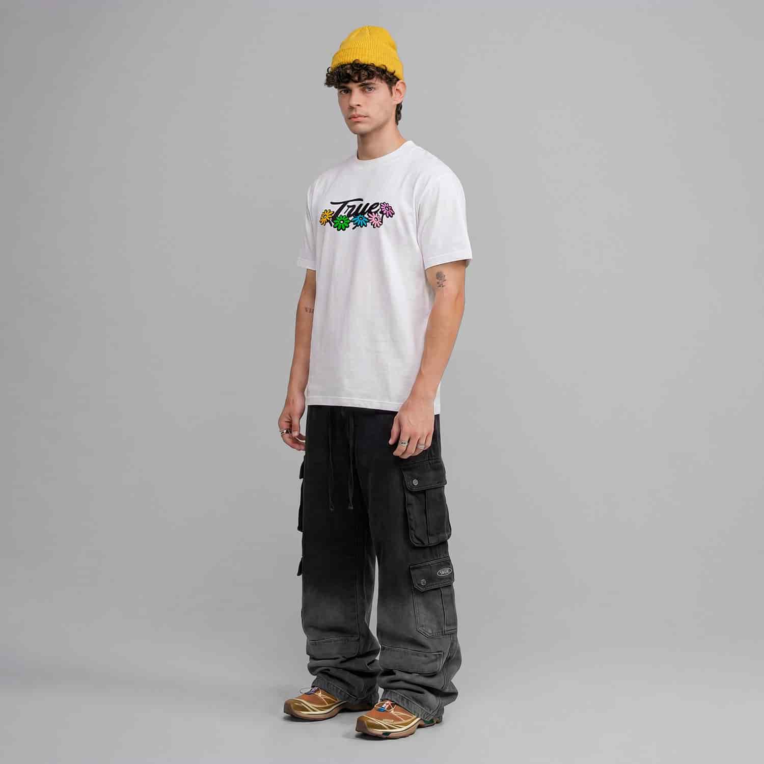 Flowers Logo T-Shirt - White - miniatura 3