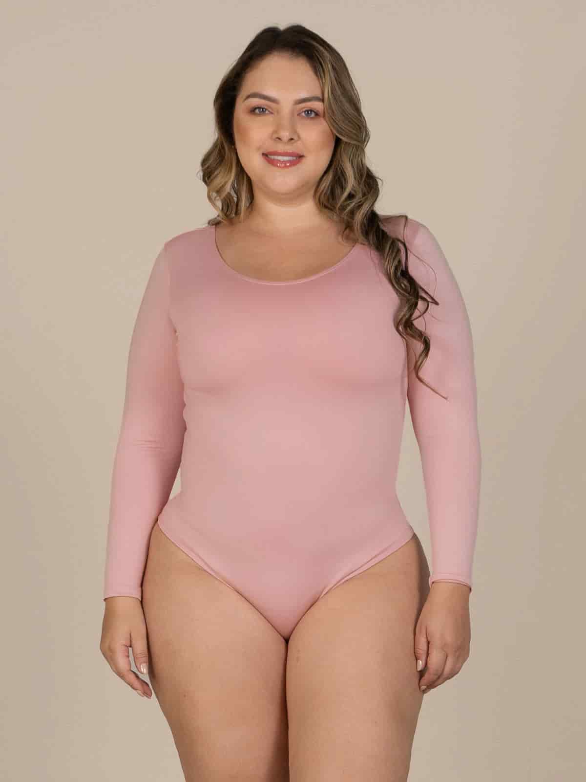 Body magda rosado talla plus - miniatura 1