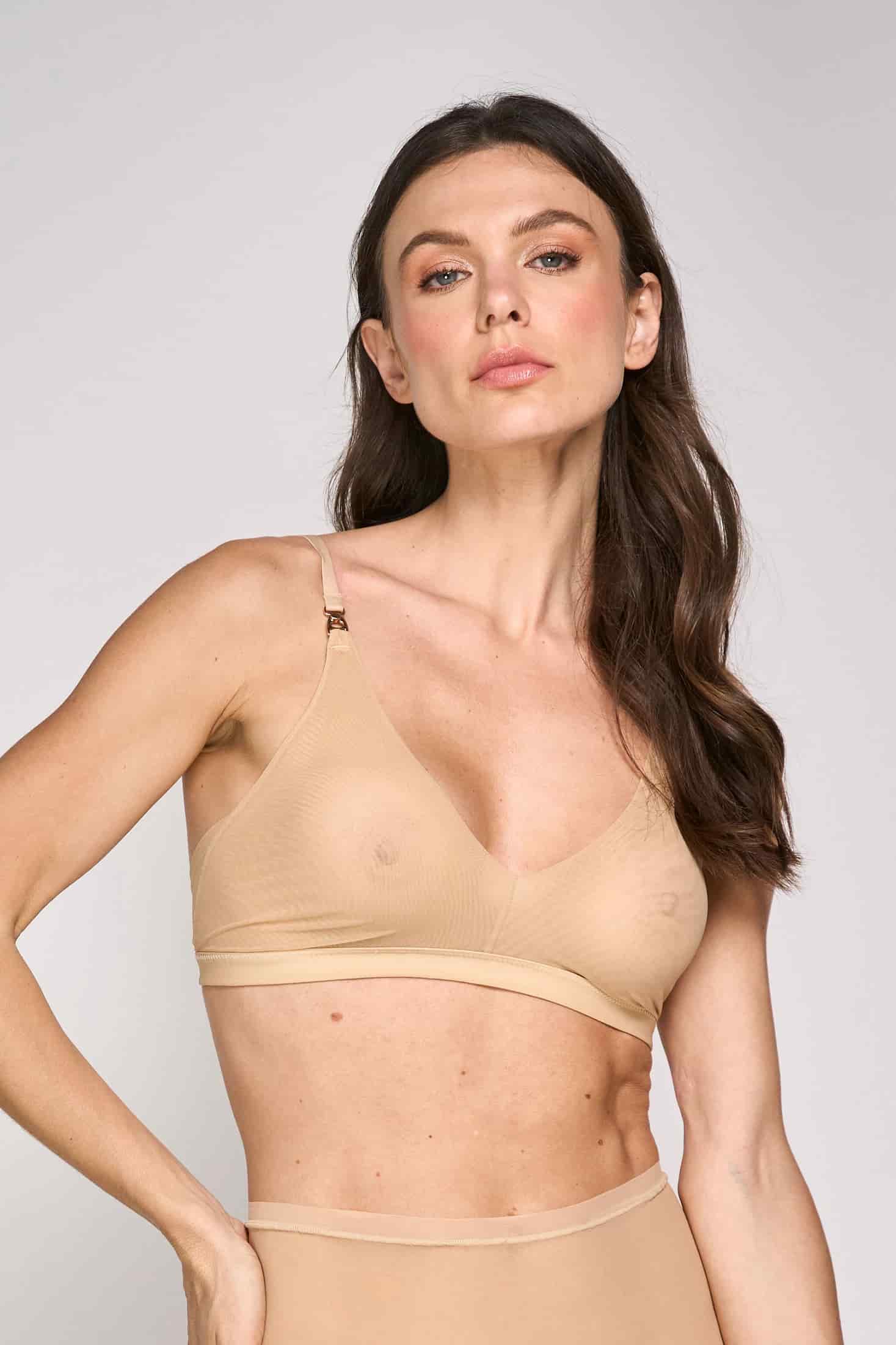 BRALETTE ELLIPSE EN TUL INVISIBLE ULTRA COMODO ALMA LIMPIA PIEL - miniatura 1