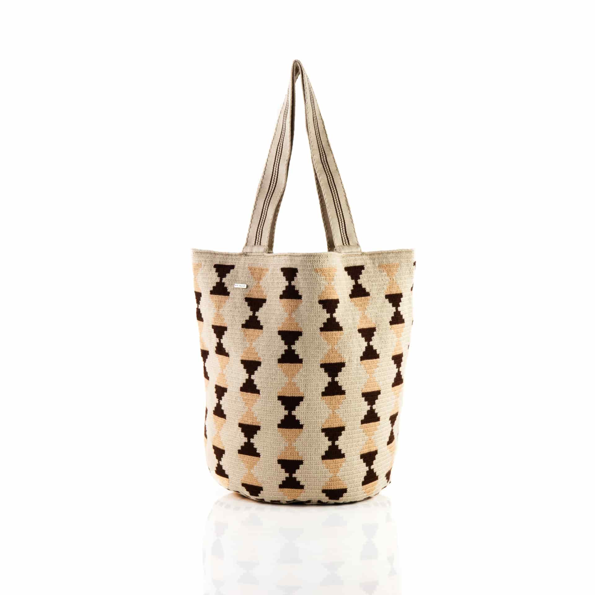 Maxi Bolso Wayuu Arena/Marrón - miniatura 2