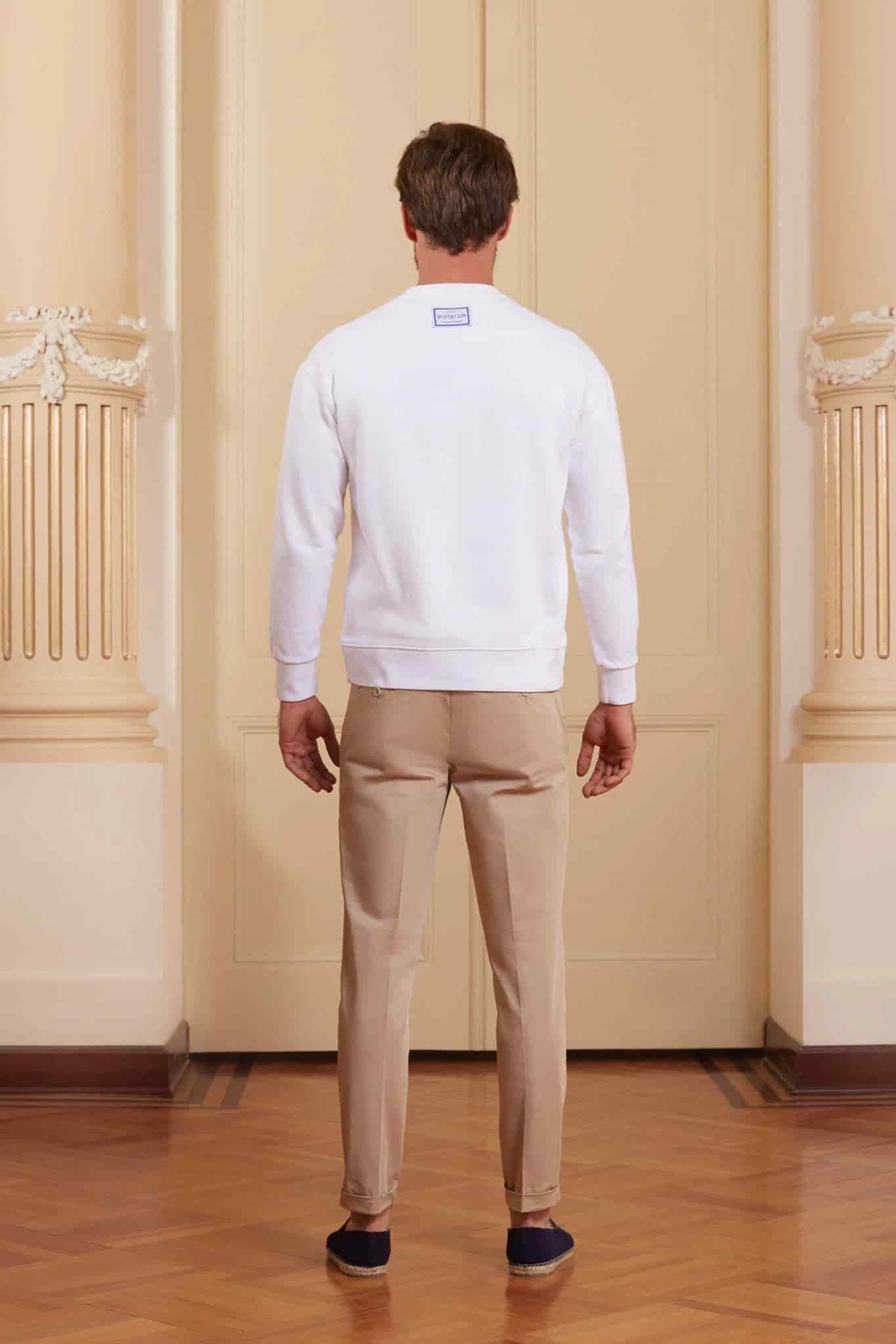 Men's petra sweatshirt white - miniatura 5