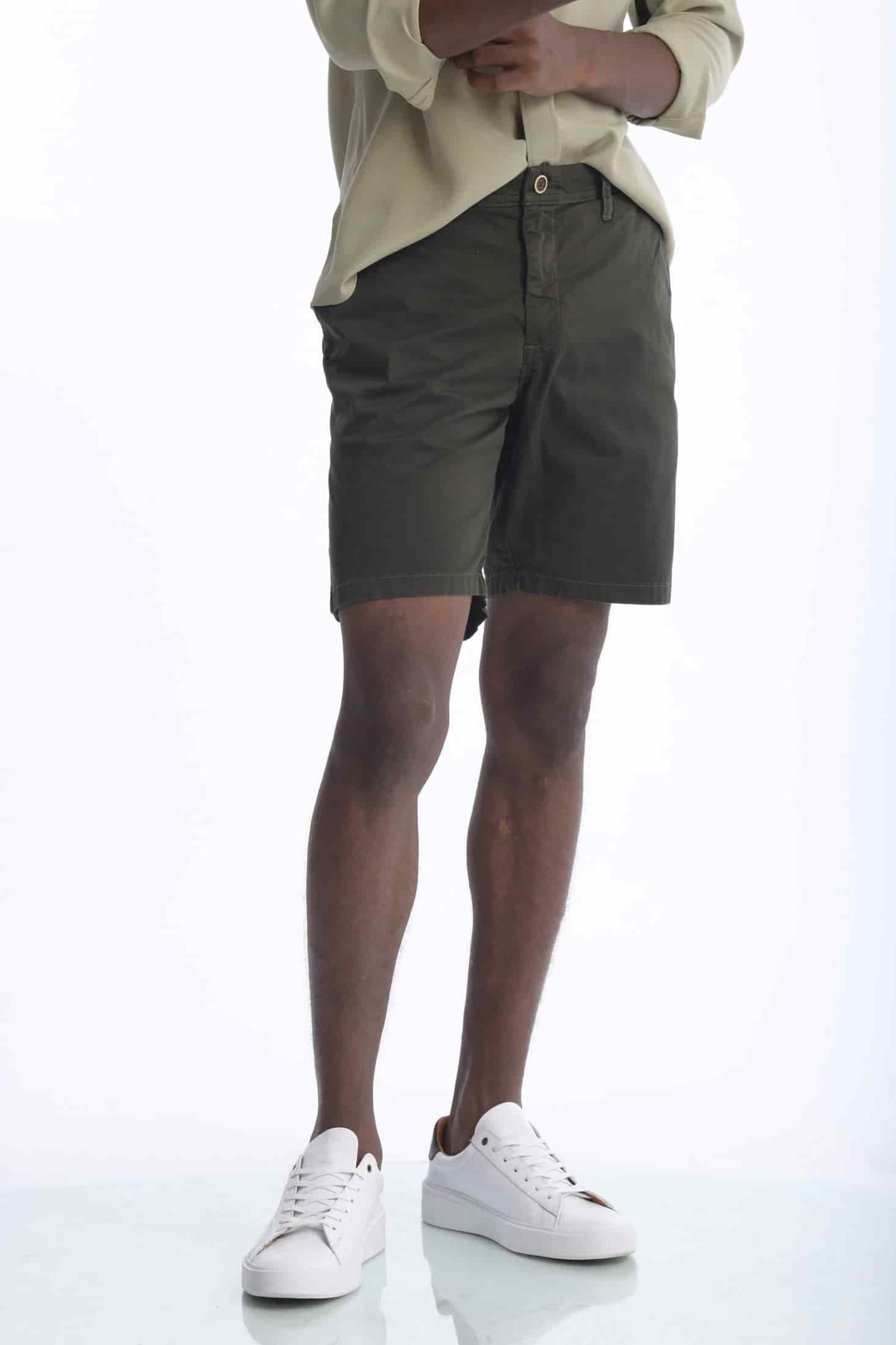 Bermuda Chino Dril Verde Militar - miniatura 4