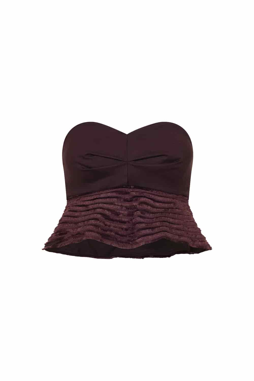 Crop top del mar brown - miniatura 2