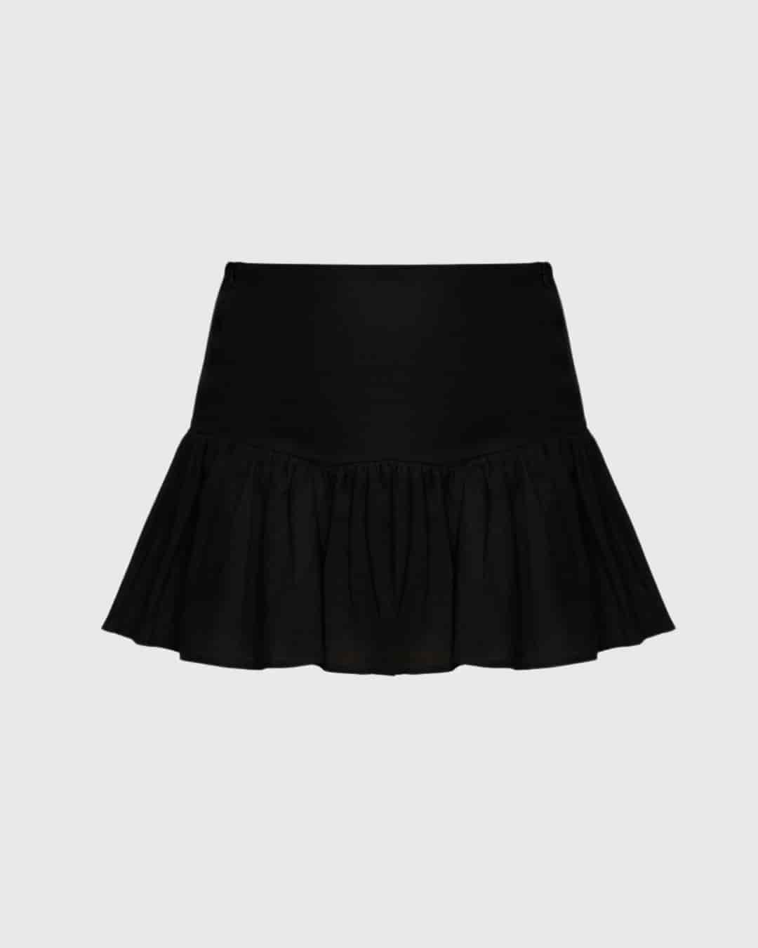 SOLÉ MINI SKIRT (BLACK) - miniatura 1