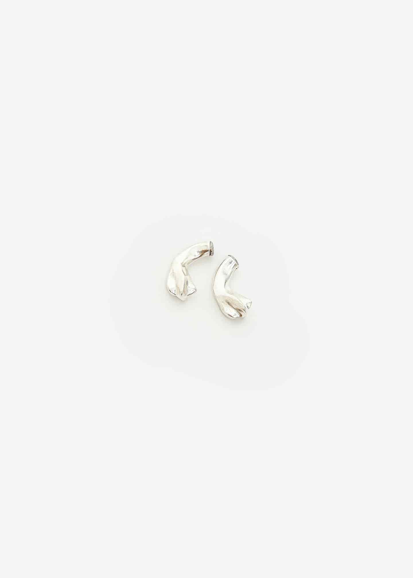 Mini Petal Curve Back Plata - miniatura 1