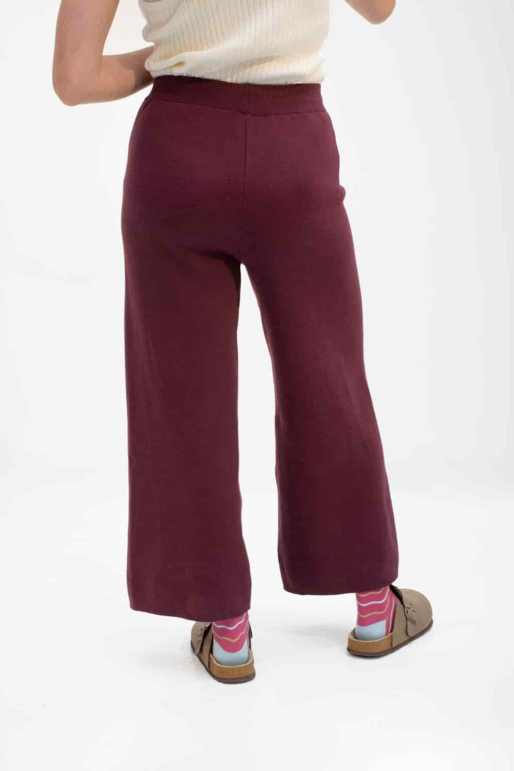 Pantalón Tejido Berenjena - miniatura 4