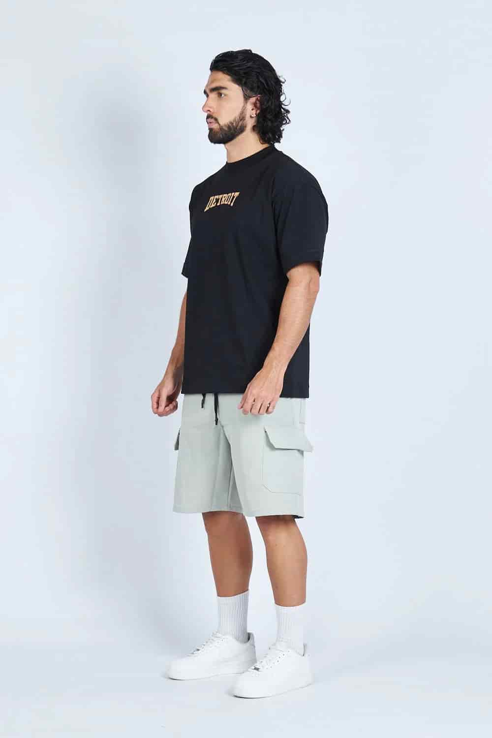 Camiseta oversize DETROIT NEGRO | DROP 03 | - miniatura 3