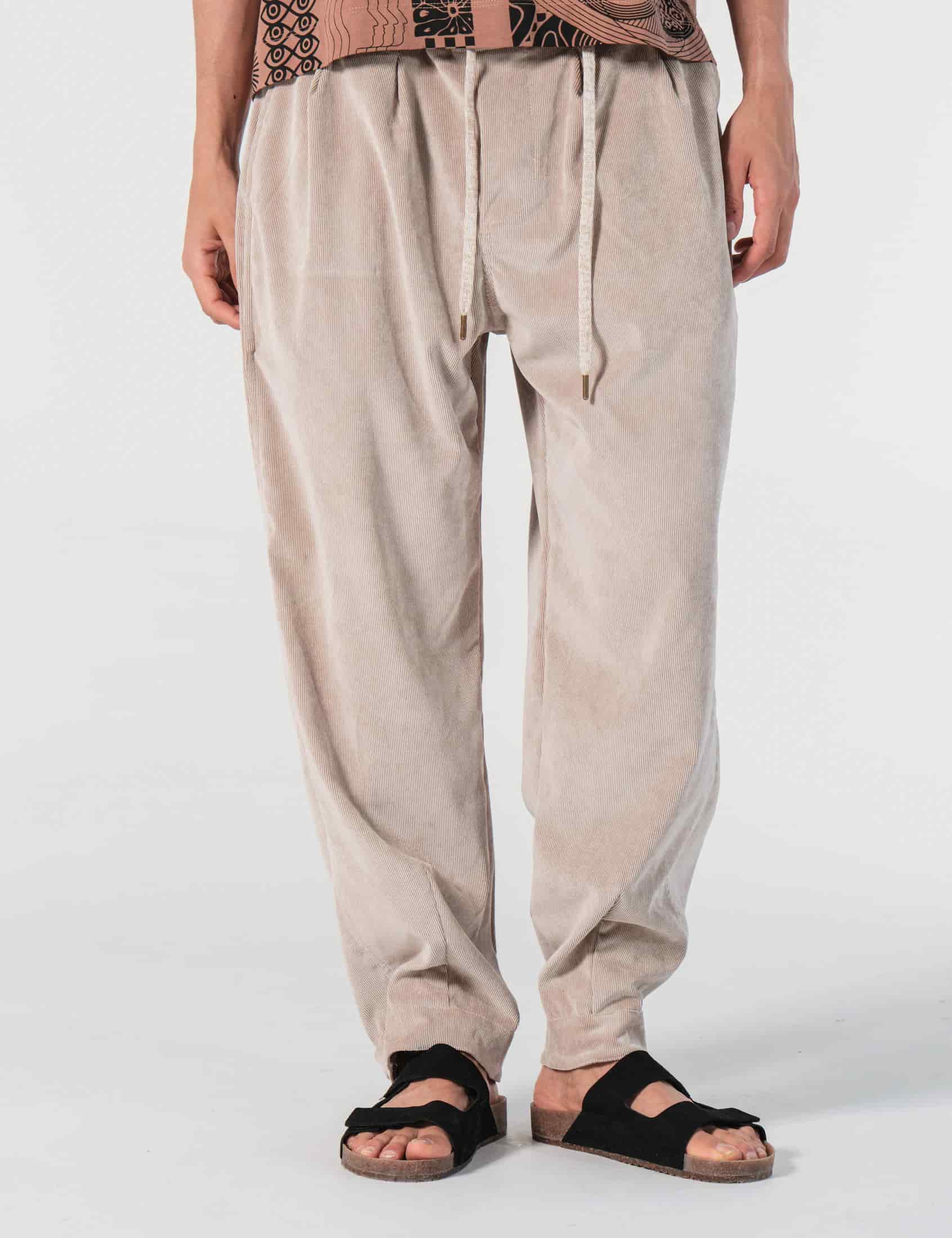 Pantalón Baggy Loose Fit Conexion Beige Hombre - miniatura 1
