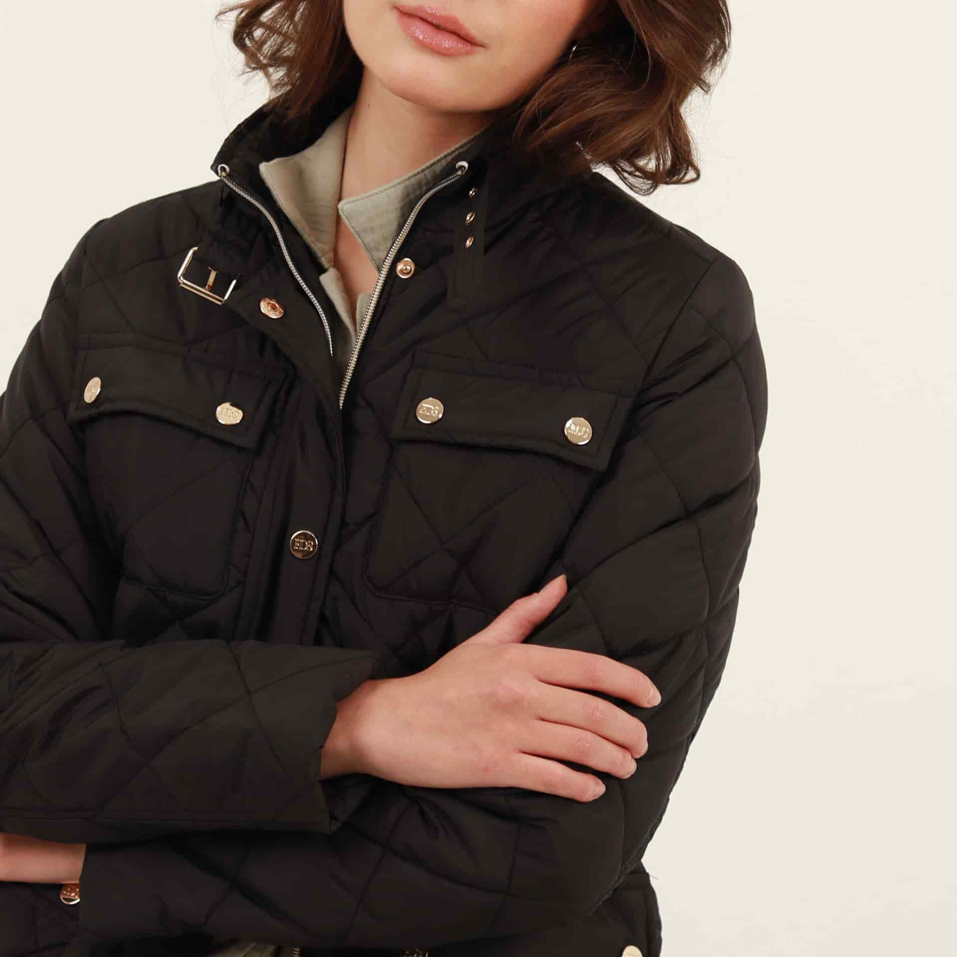 Chaqueta larga acolchada con ajuste en cintura - miniatura 3