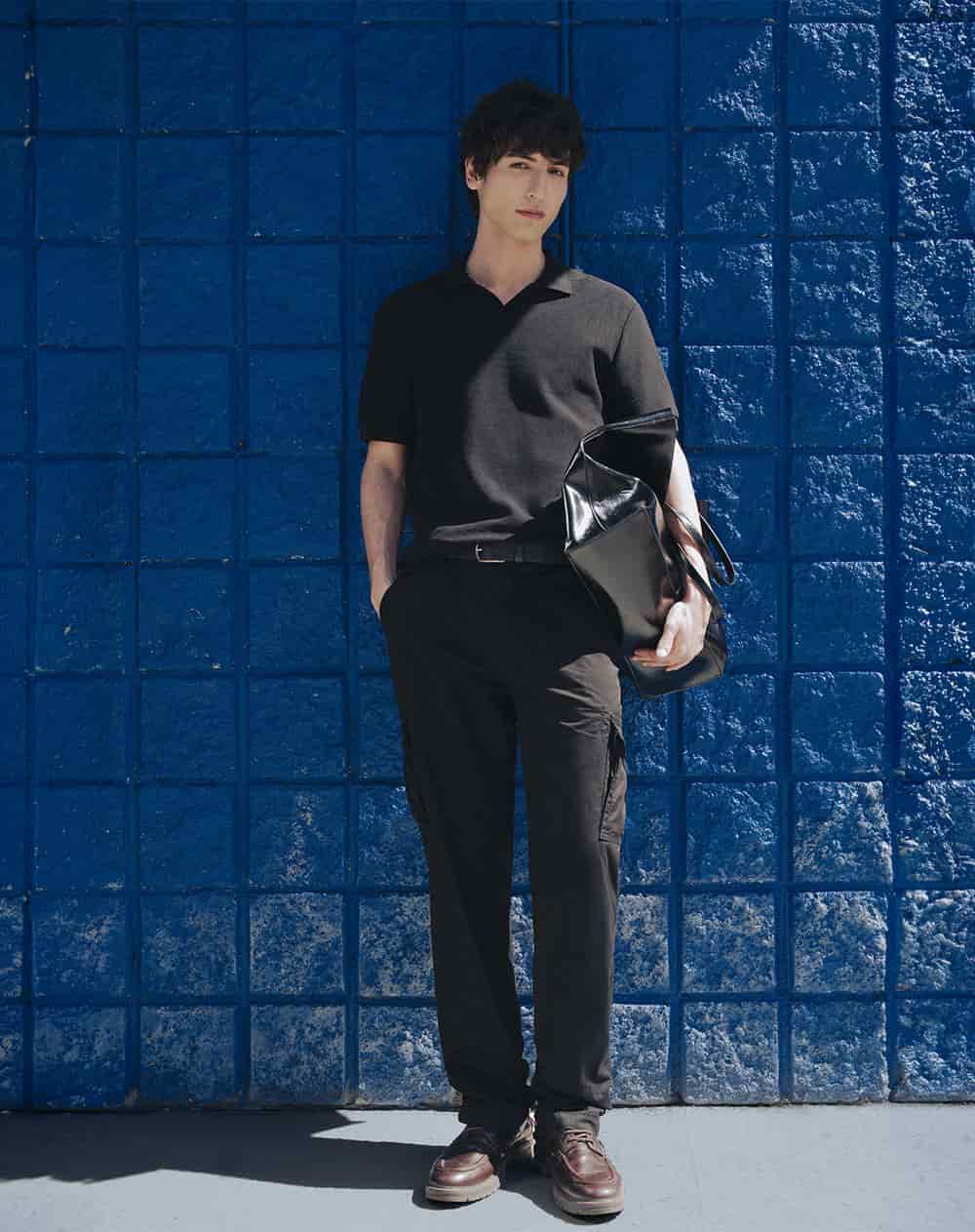 Polo regular algodón negra hombre - miniatura 11
