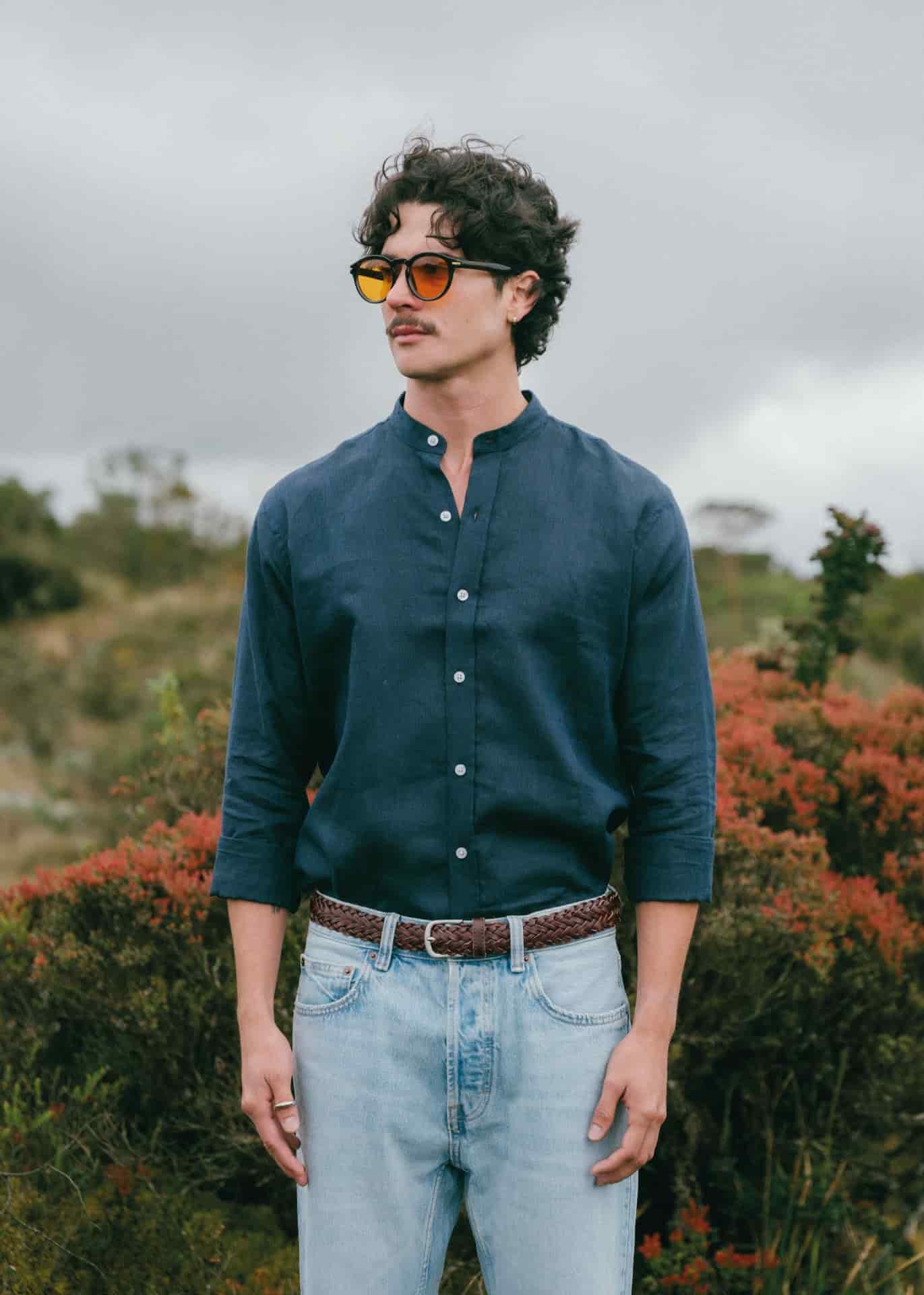Camisa Córcega Azul Oscuro - miniatura 2
