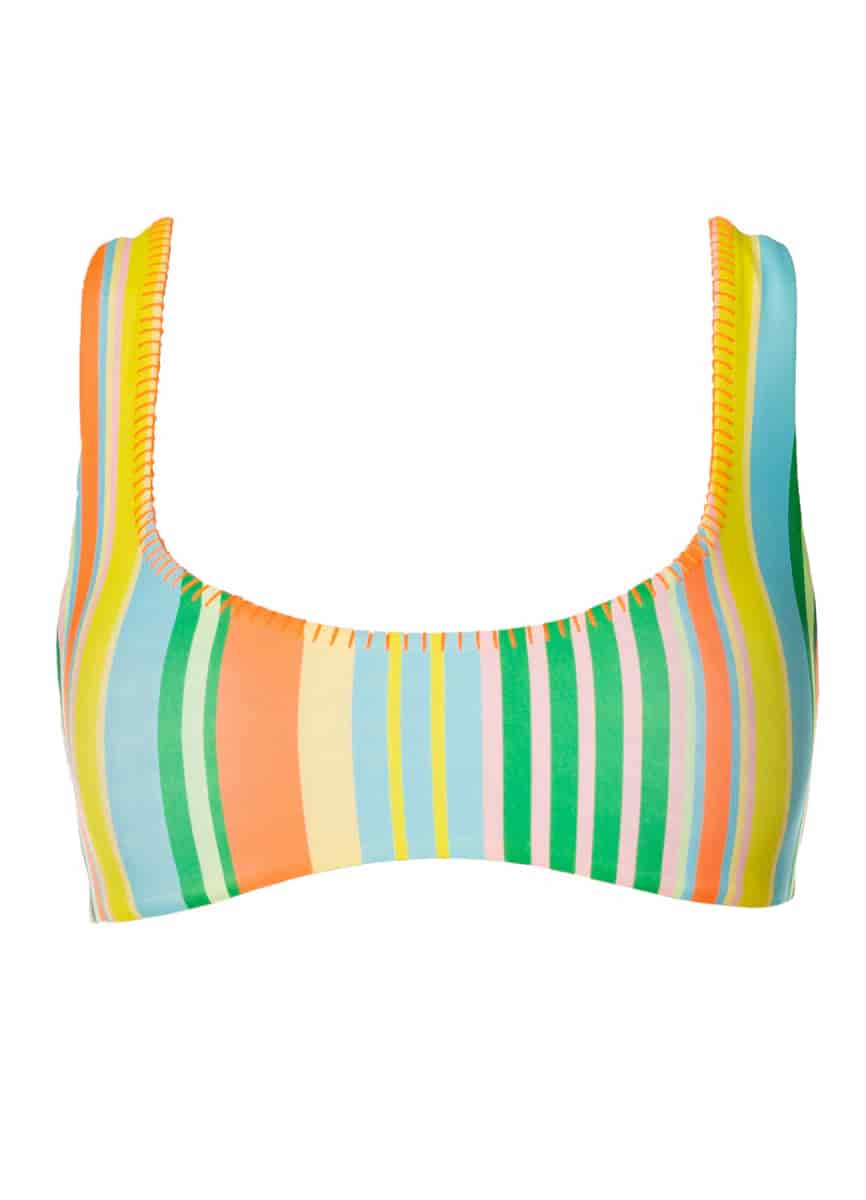 Maaji Deep Sea Lines Danna Long Line Bralette Bikini Top - miniatura 5