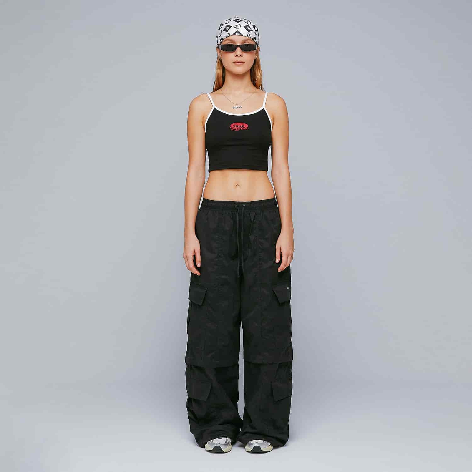 Active Baggy Cargo Pants - Black - miniatura 4