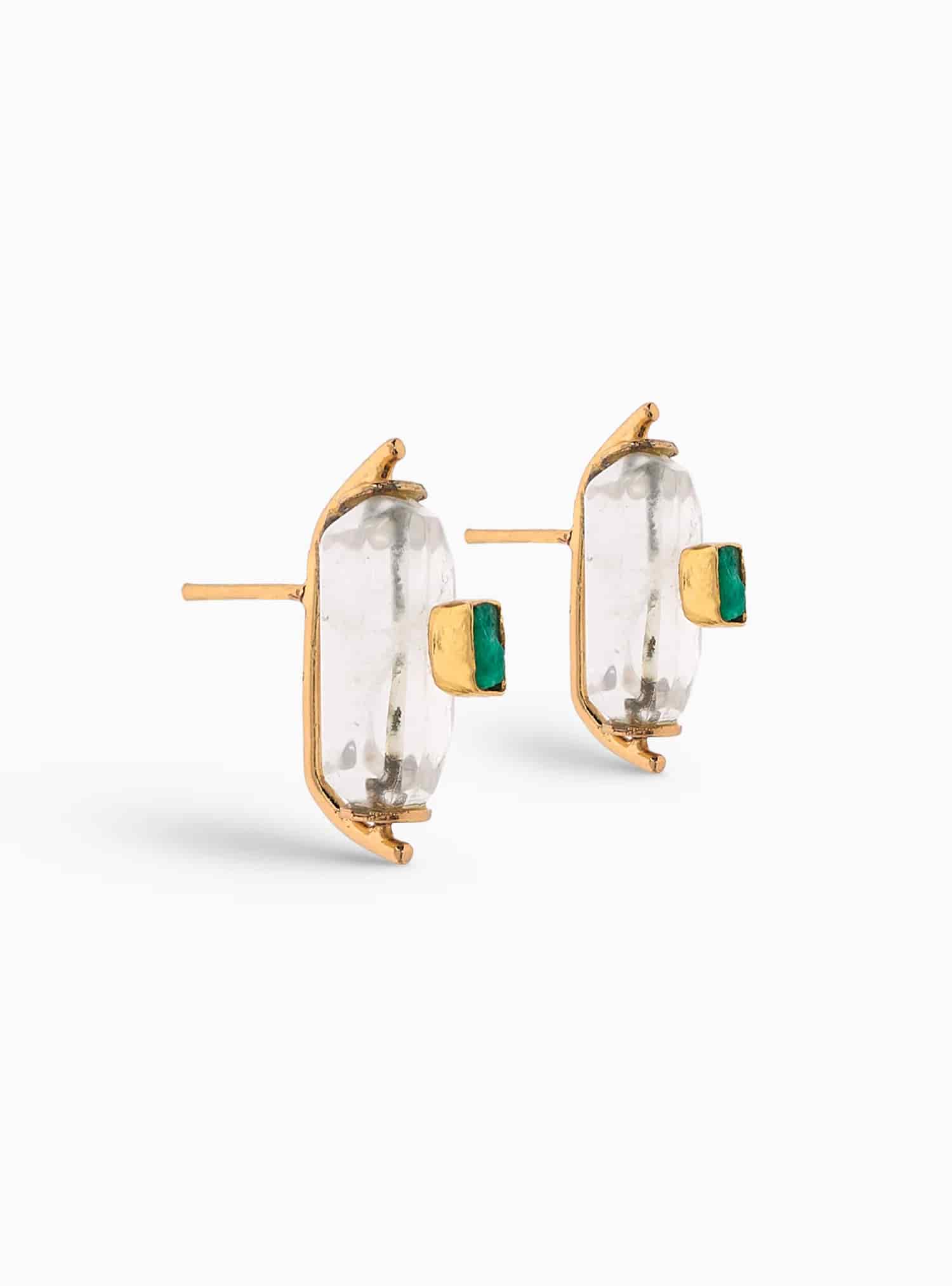 Veta Emerald Studs - miniatura 1