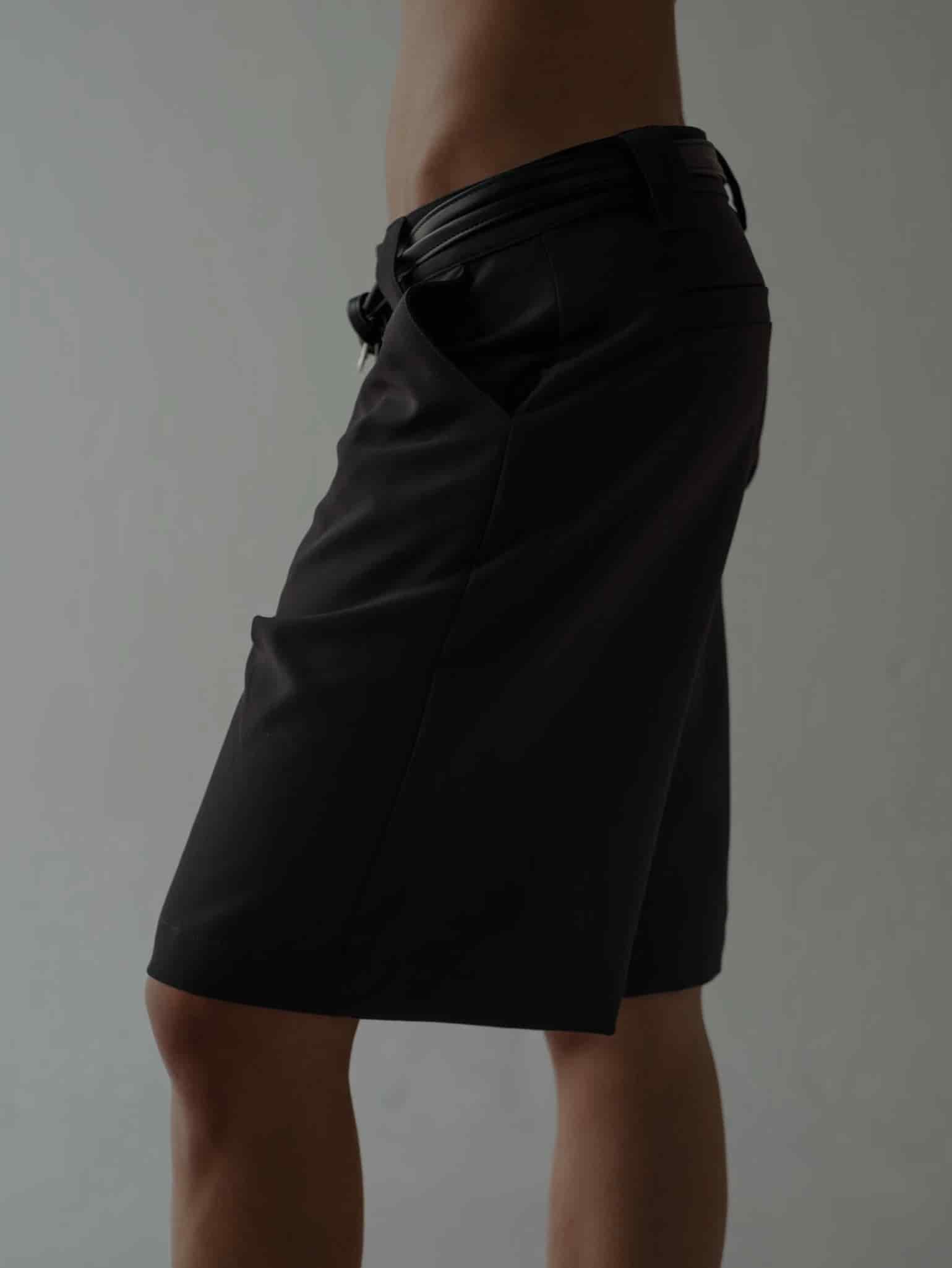 LONG CLASSIC SHORTS - BLACK - miniatura 10