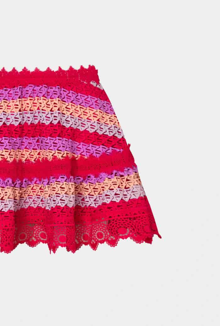 SOLEDAD MINI SKIRT RASPBERRY - miniatura 2