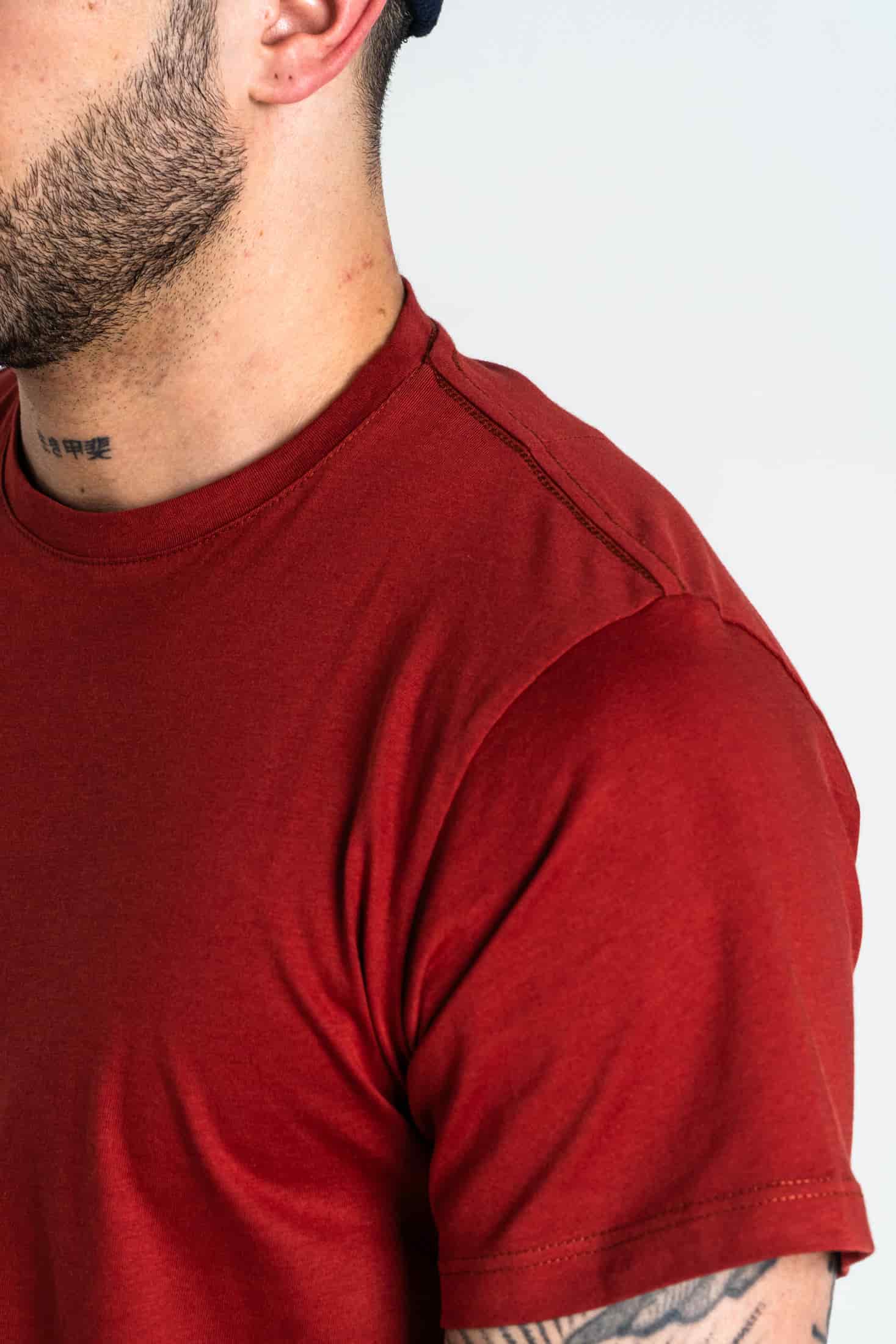 Camiseta Básica Algodón Terracota - miniatura 2