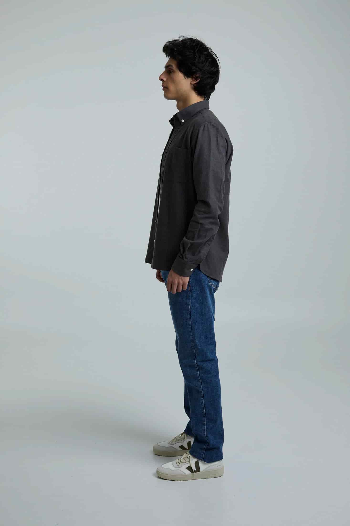 Camisa twill verde - miniatura 6