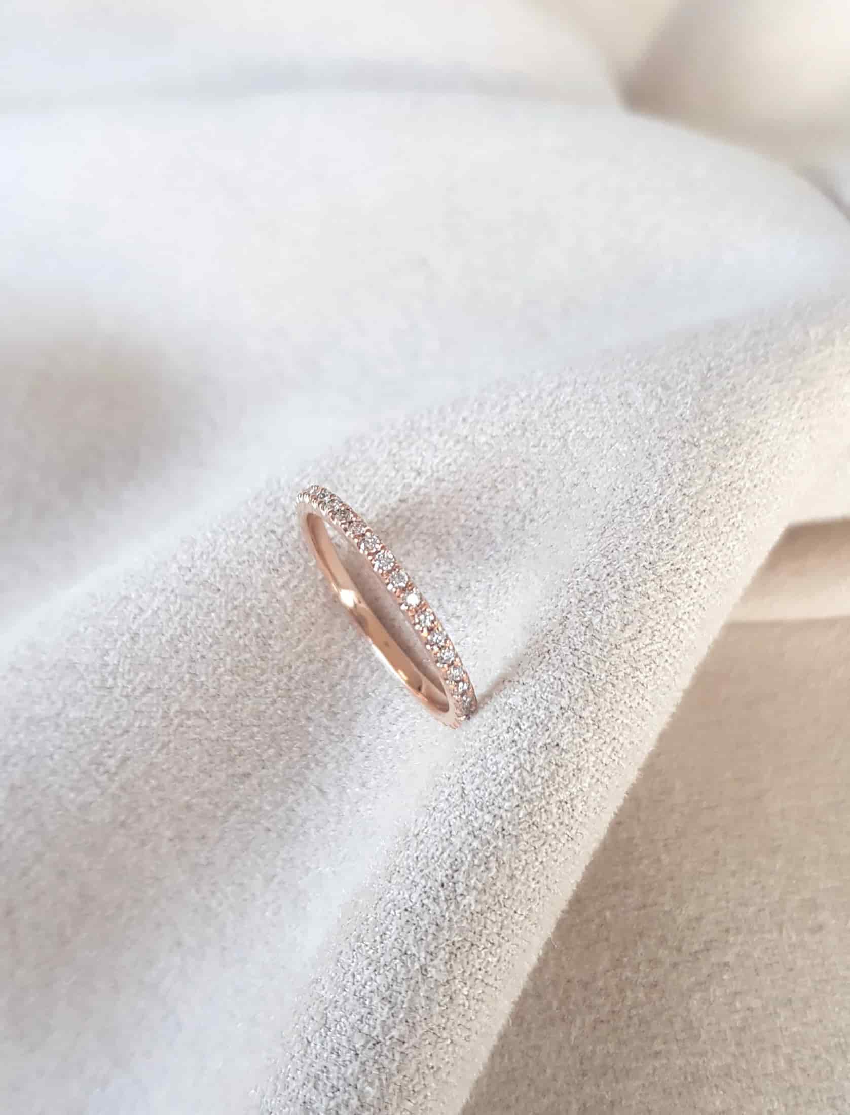 Argolla Diamantes Delgada - miniatura 5
