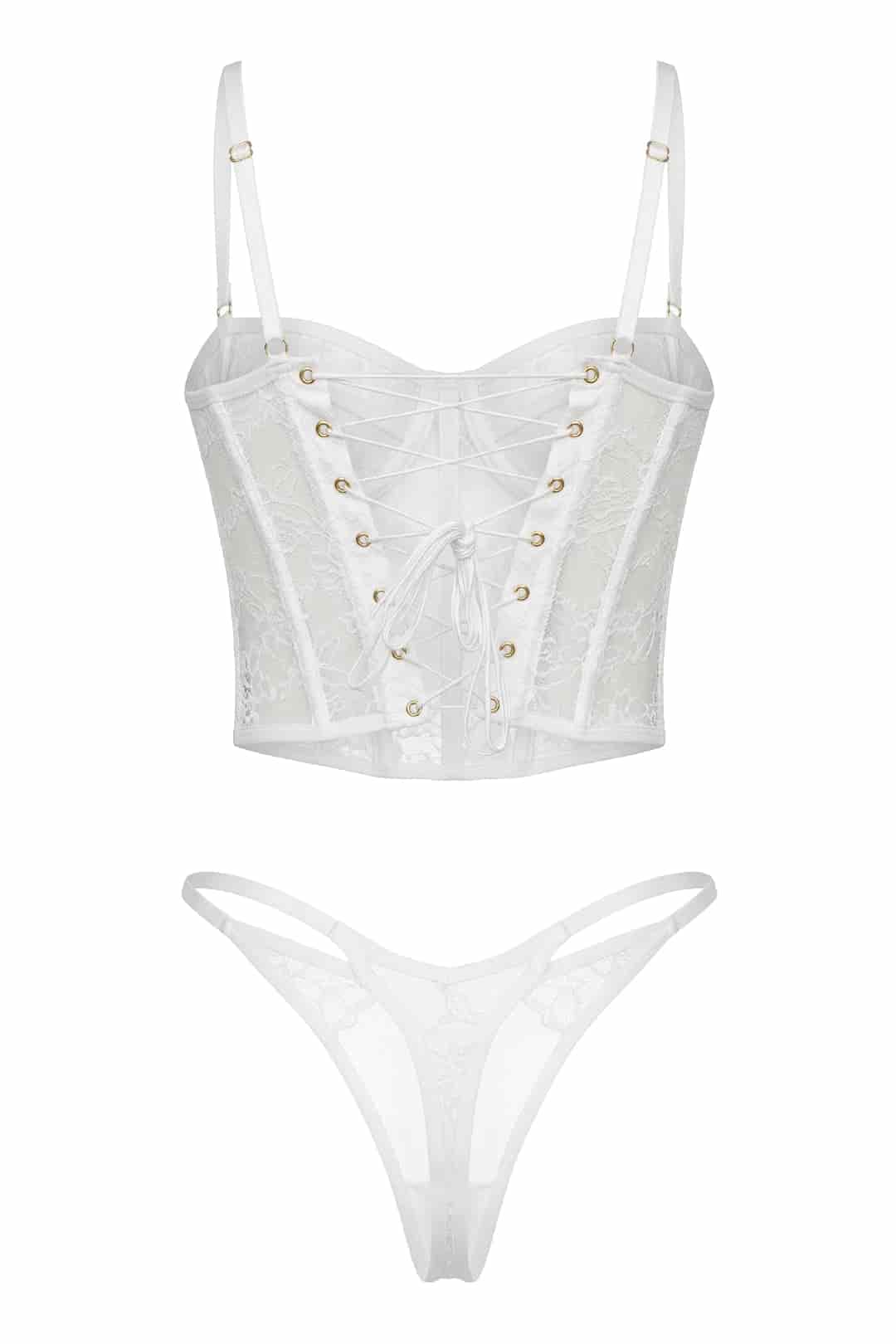 SET CORSET BERRY MARFIL - miniatura 4
