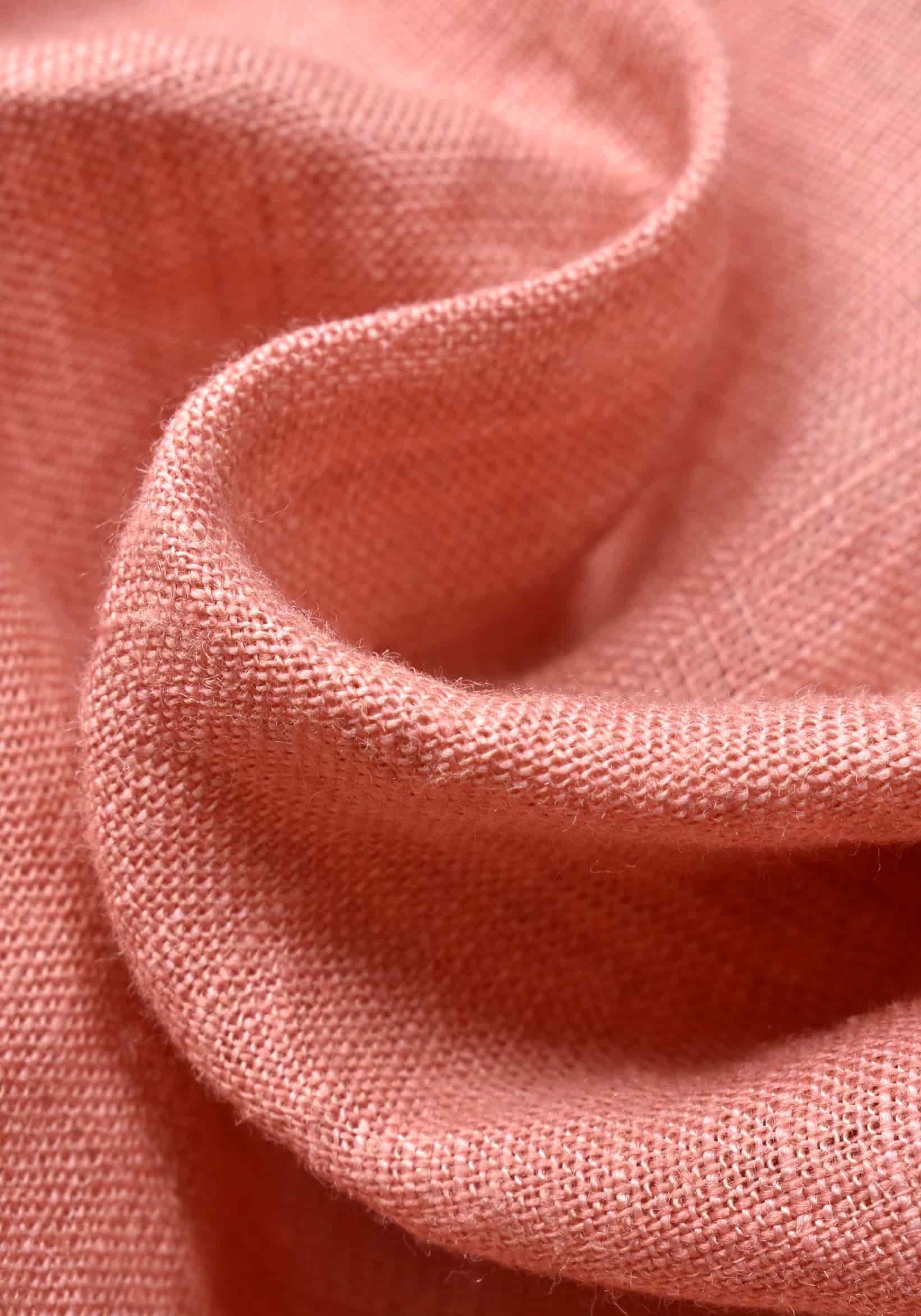 Camisa Lino Cuello Nerú Salmón - miniatura 2