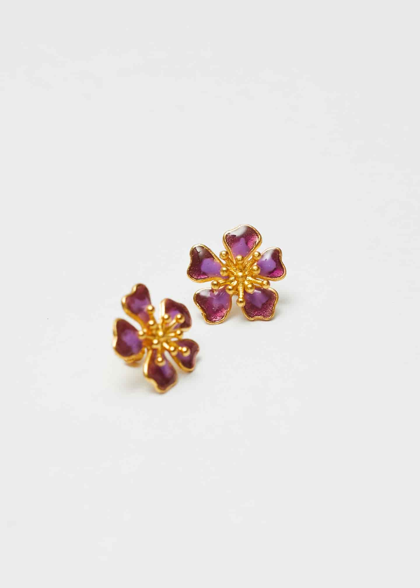 Aretes Aurora mini Ultravioleta - miniatura 1