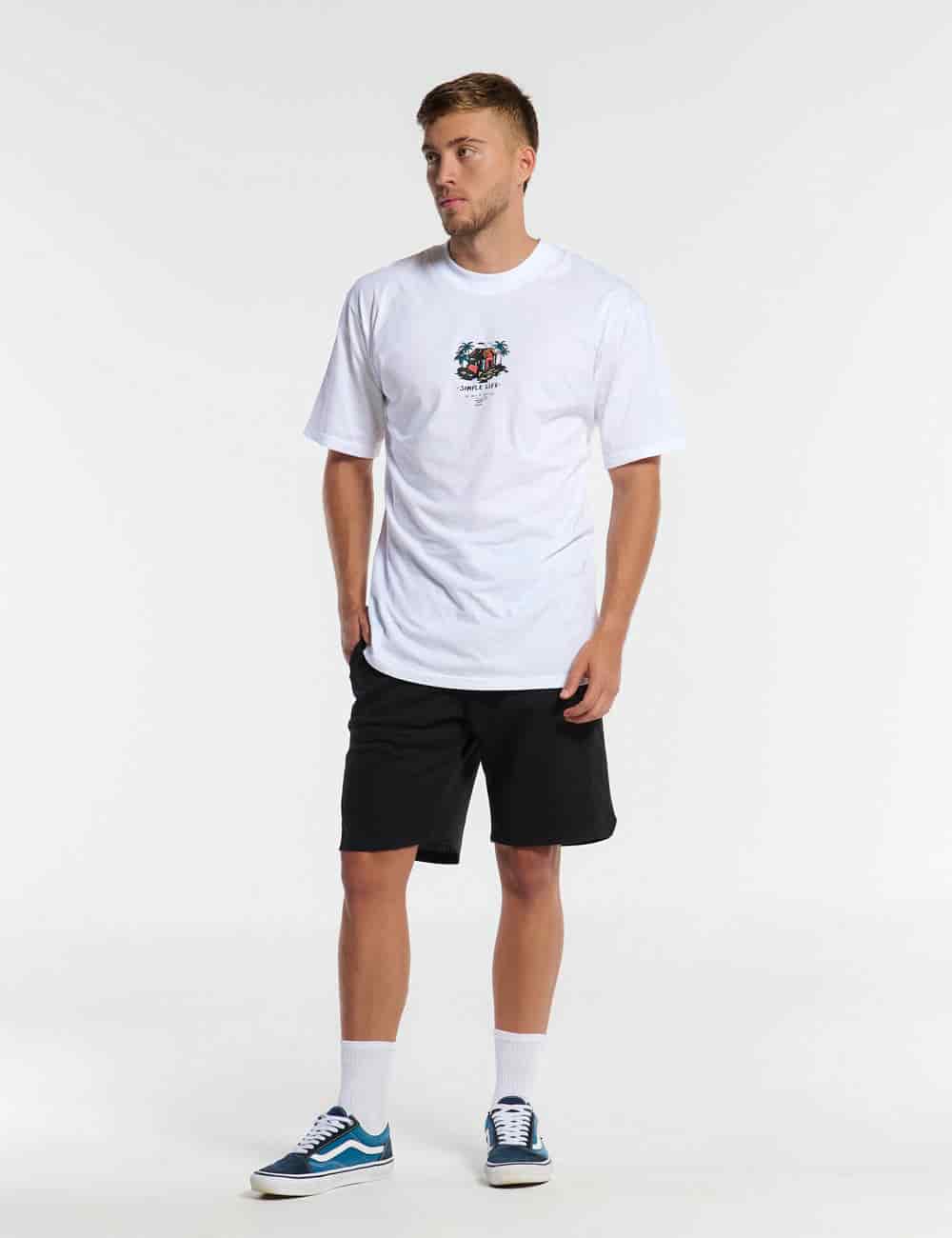 Camiseta Oversize Vida Simple  blanco Hombre - miniatura 5