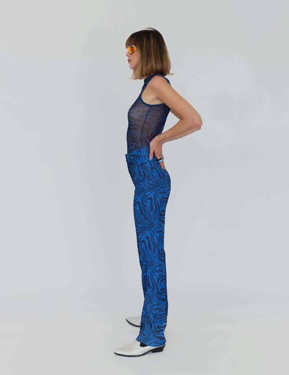 Howdy Pants In Navy Swirl - miniatura 2