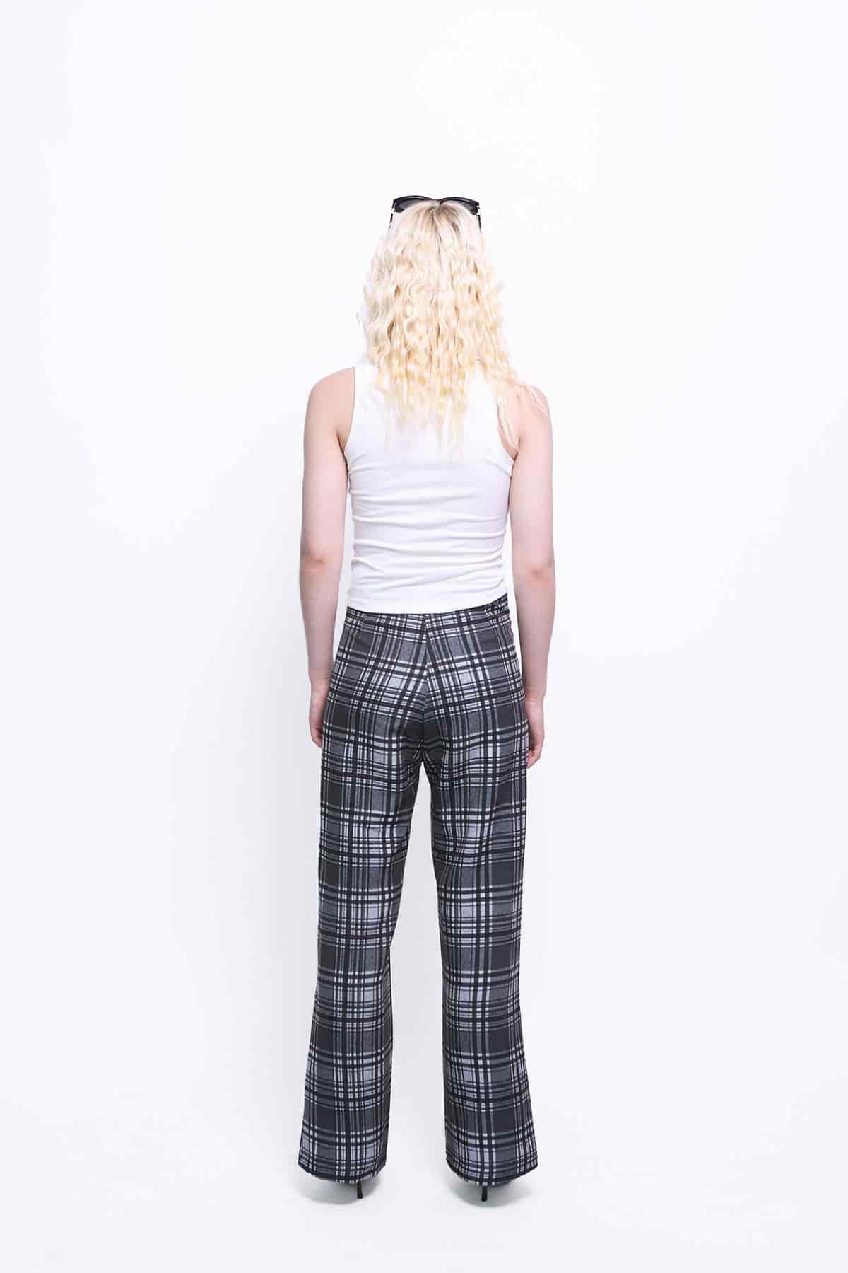 Everyday Pants in Black Plaid - miniatura 4