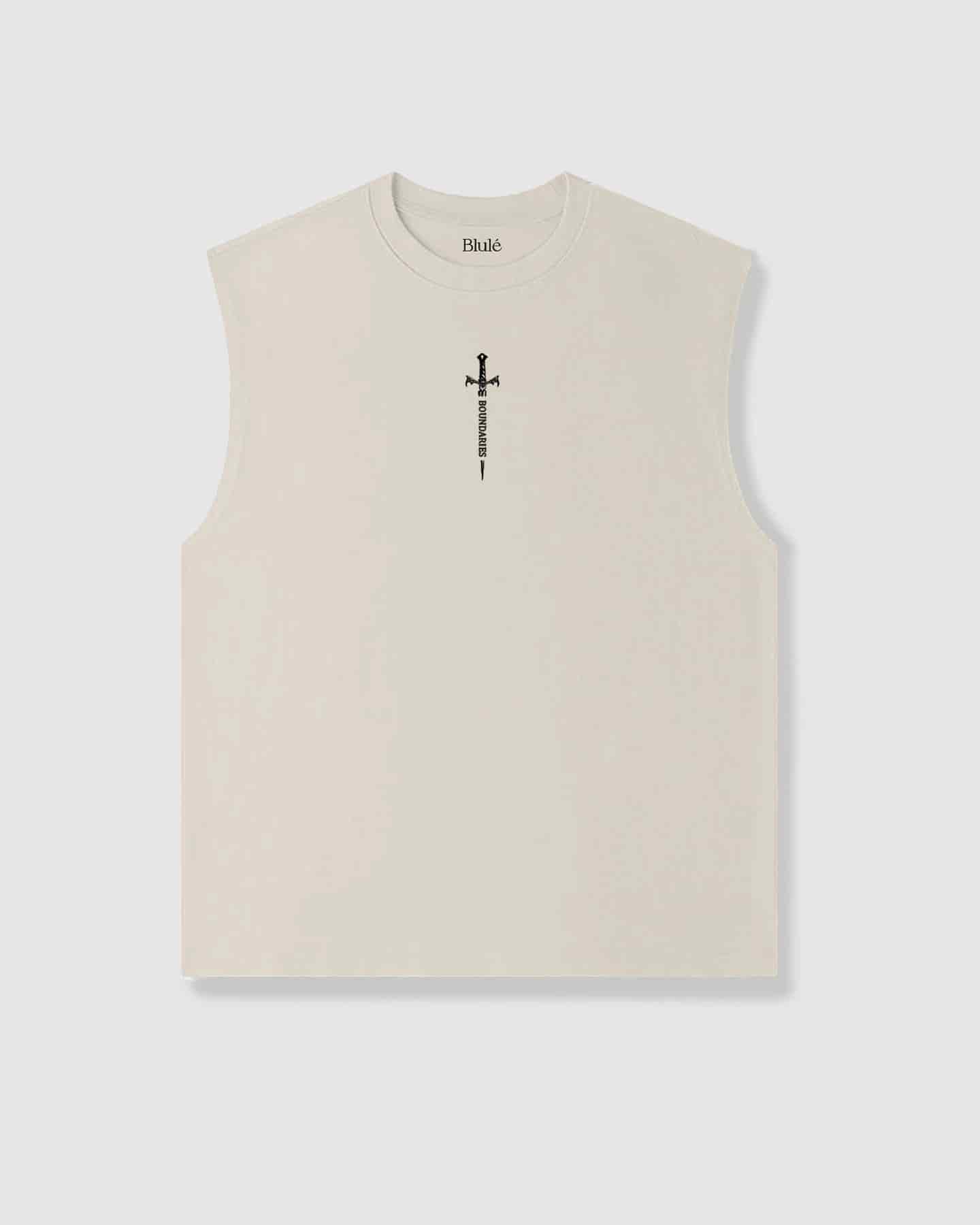 Oversized Sleeveless Boundaries Vanilla - miniatura 2