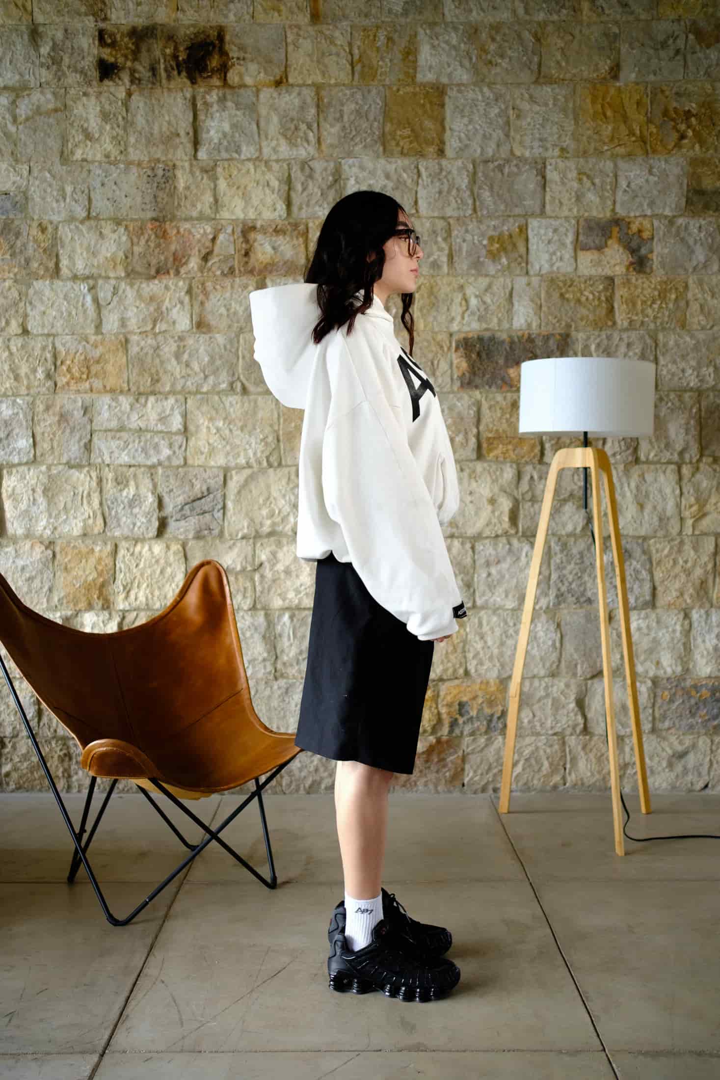 Basics V2 - Ivory Hoodie Boxy Fit - miniatura 3