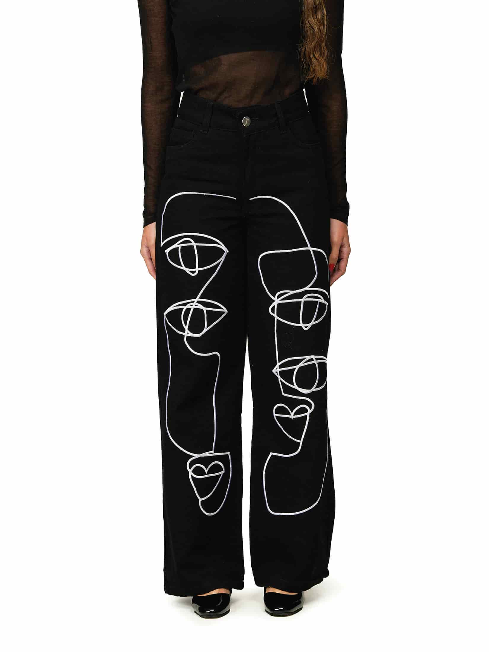 Pantalon Abrazo Negro - miniatura 1