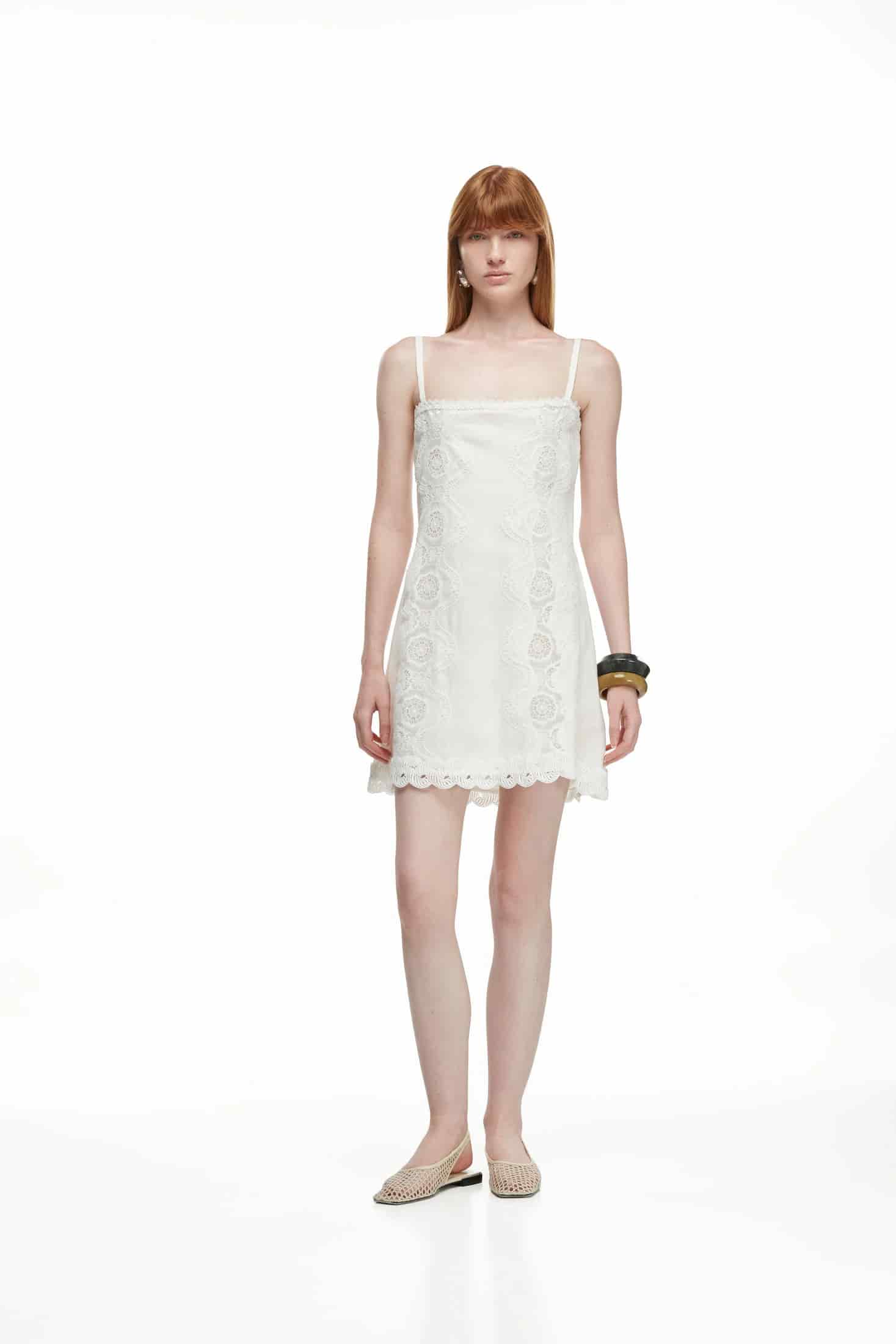 ROCIO MINI DRESS WHITE - miniatura 1