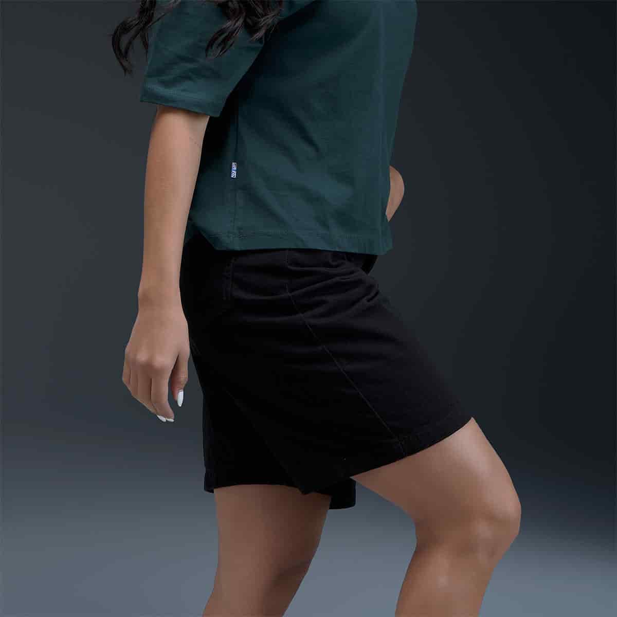 Short Negro Denim Mujer - miniatura 4