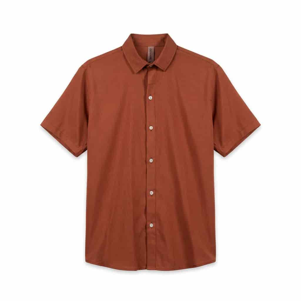Camisa Cuello Clasico Terracota JO012 - miniatura 3