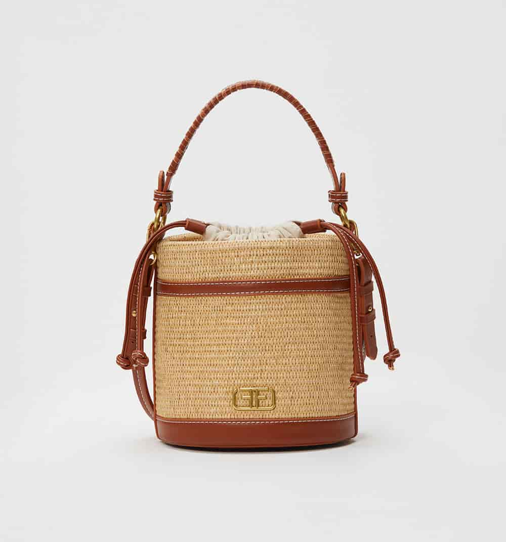 Bolso orgánico combinación de materiales - miniatura 1