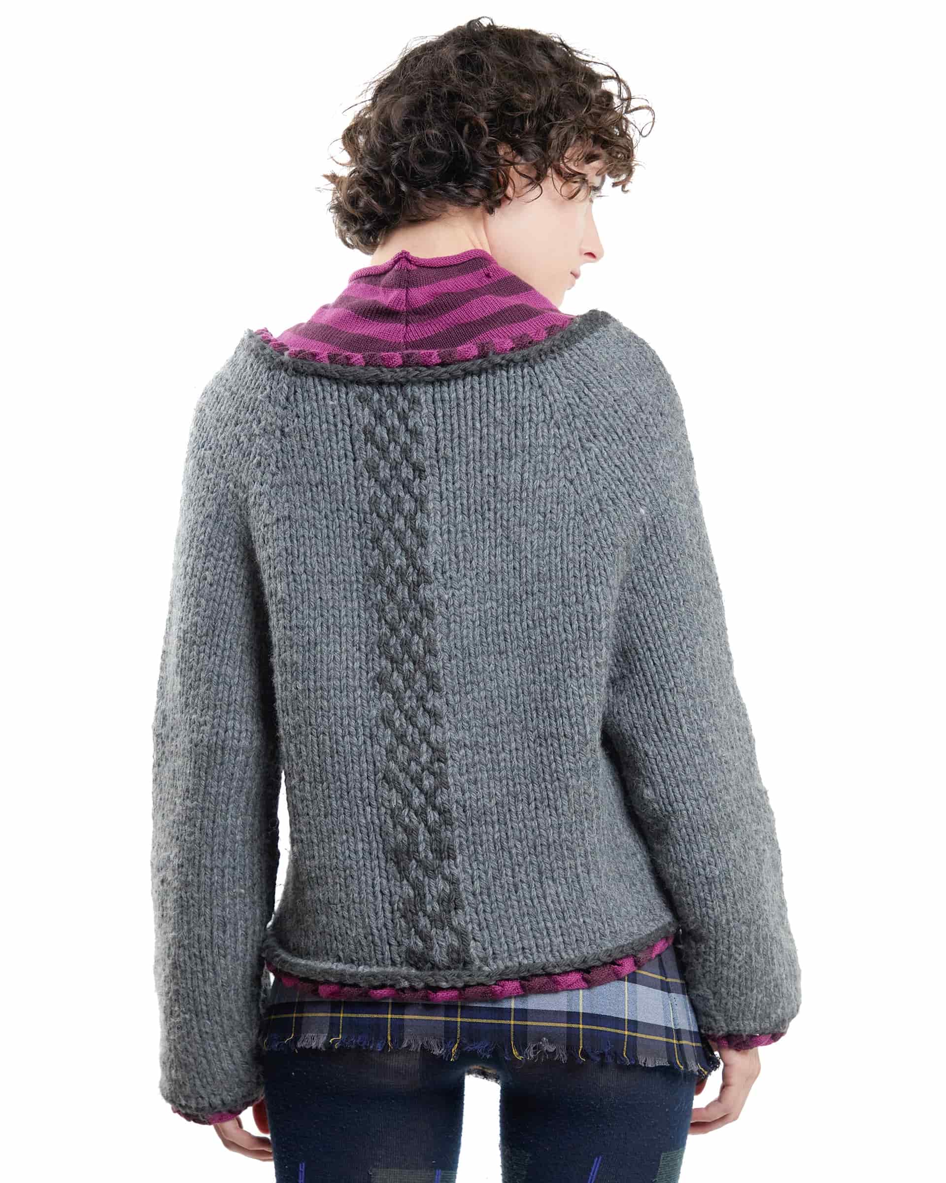 Grey-purple sweater - miniatura 3