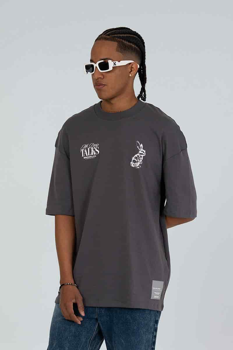 Camiseta oversize drip talks - miniatura 2
