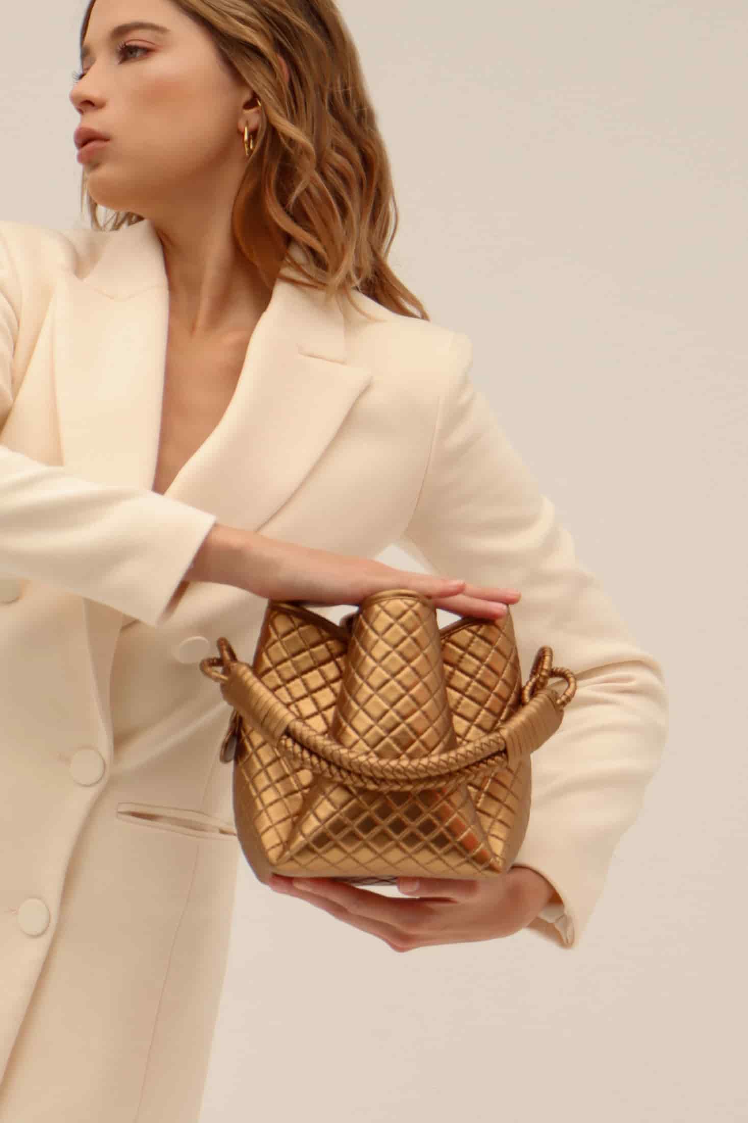 Tulip Bucket Bag, Gold. Limited Edition - miniatura 4